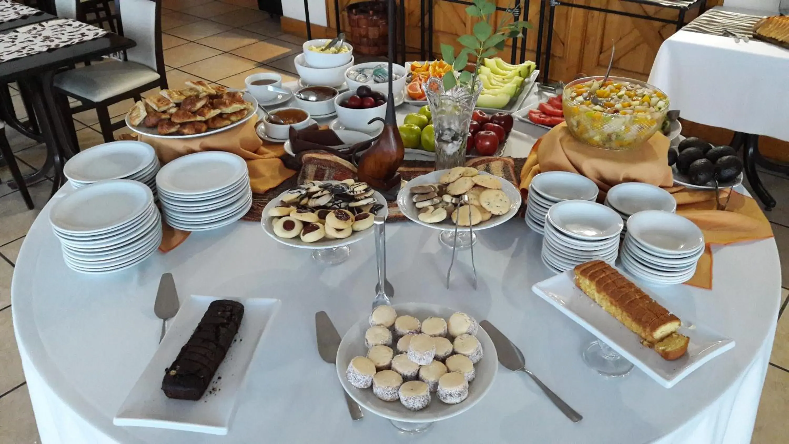 Buffet breakfast in Altos Ushuaia Hotel & Resto