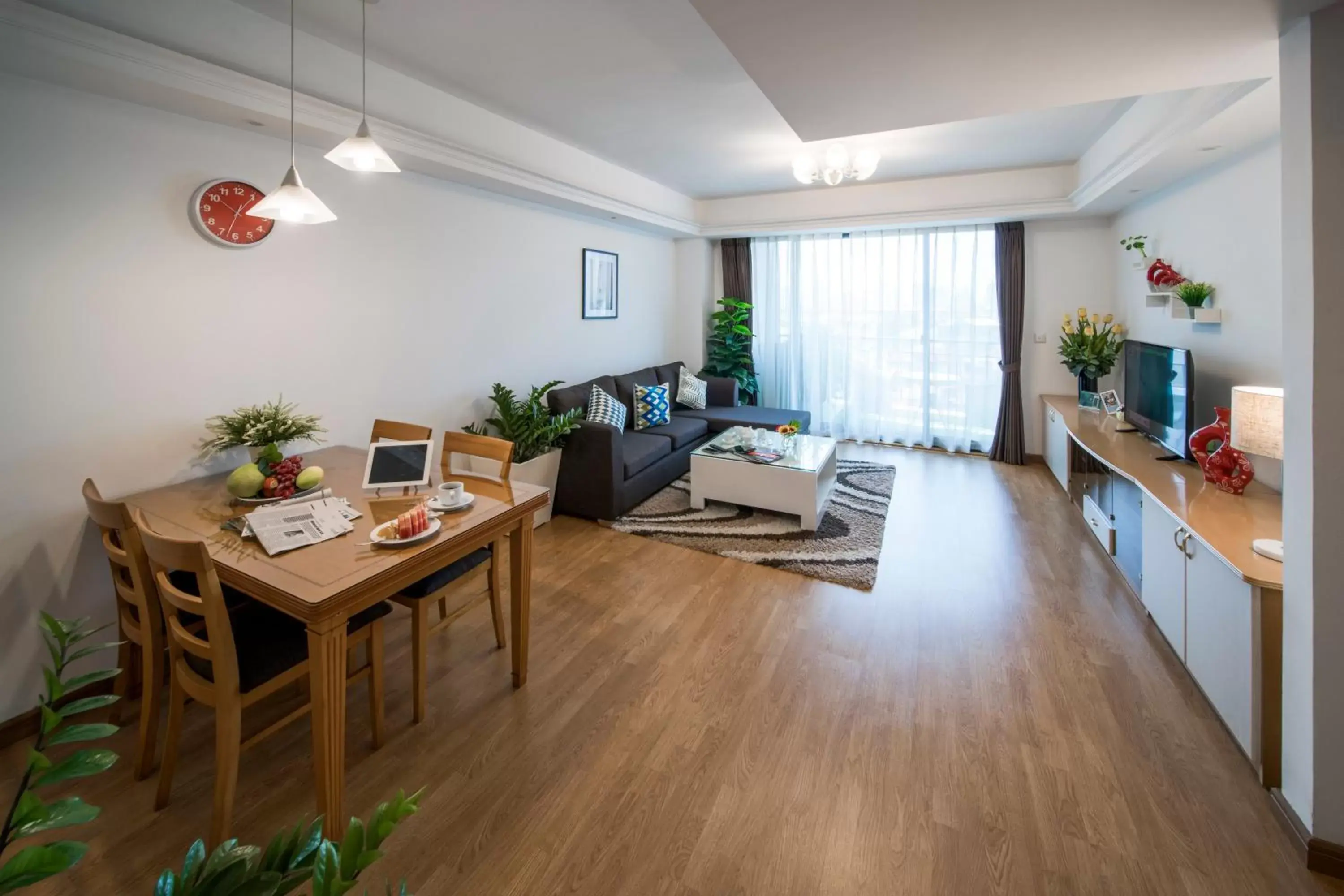 Living room, Dining Area in Rose Garden Residences