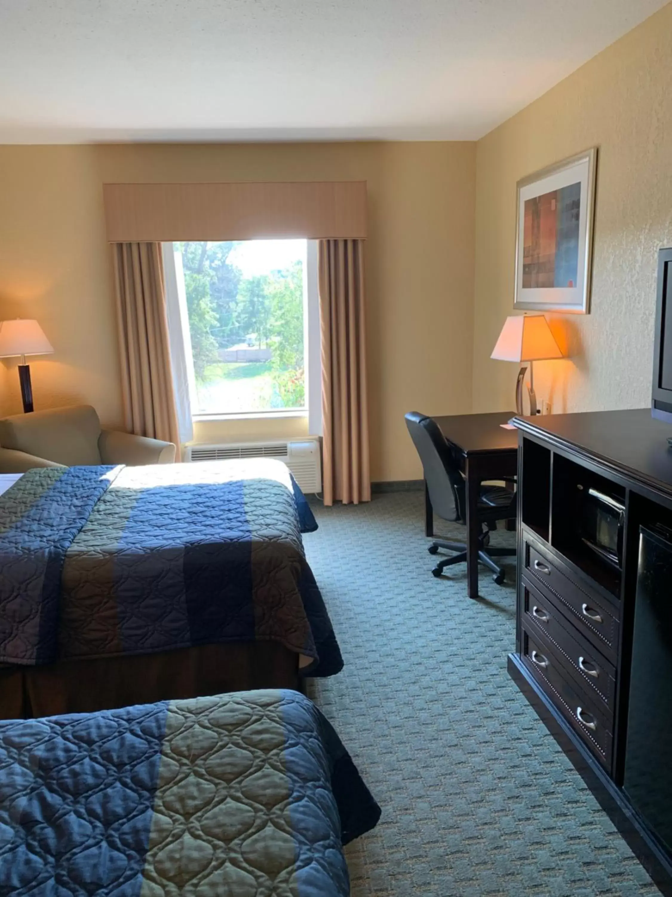 Bed in Ambassador Inn & Suites