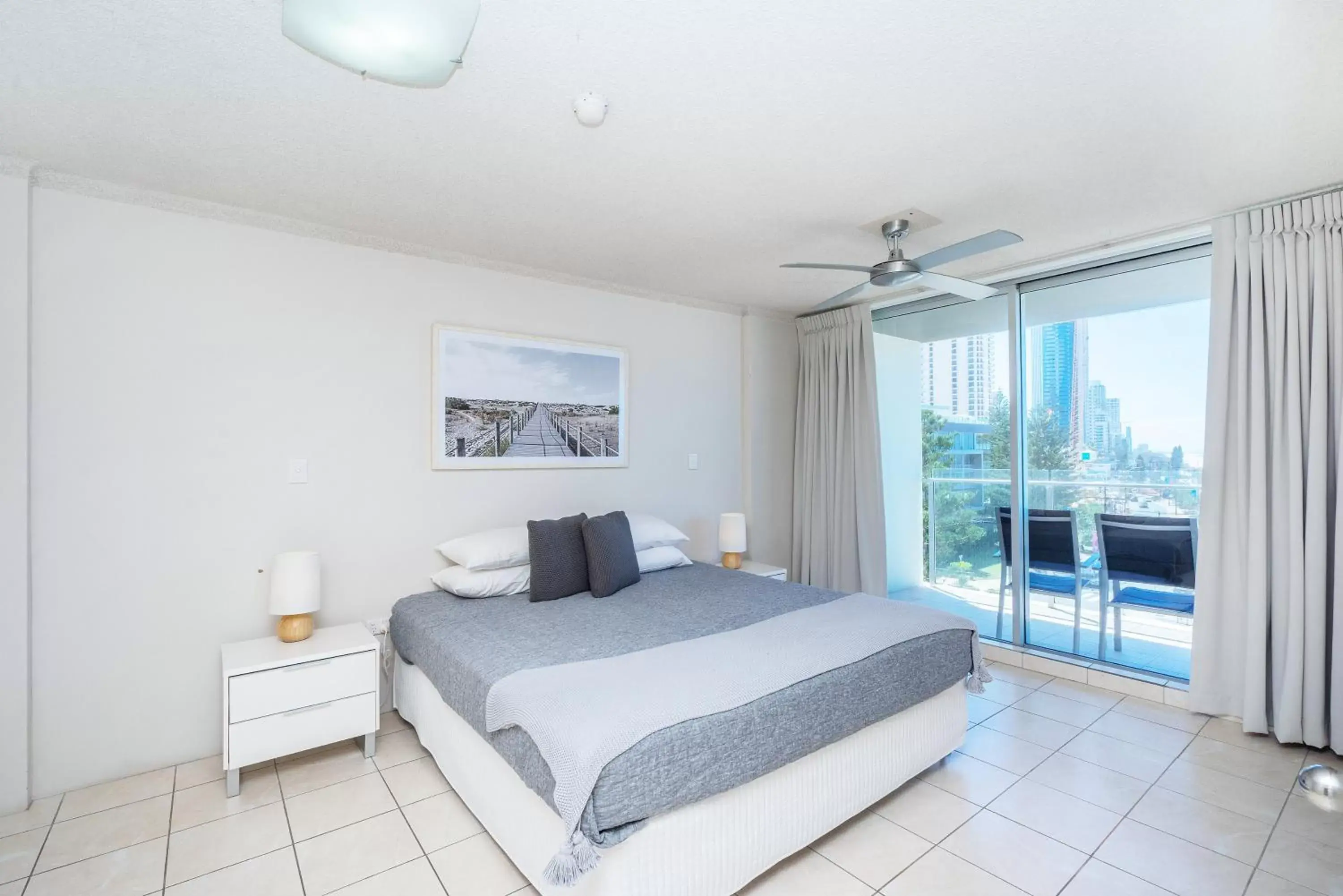 Bedroom, Bed in One The Esplanade Apartments on Surfers Paradise