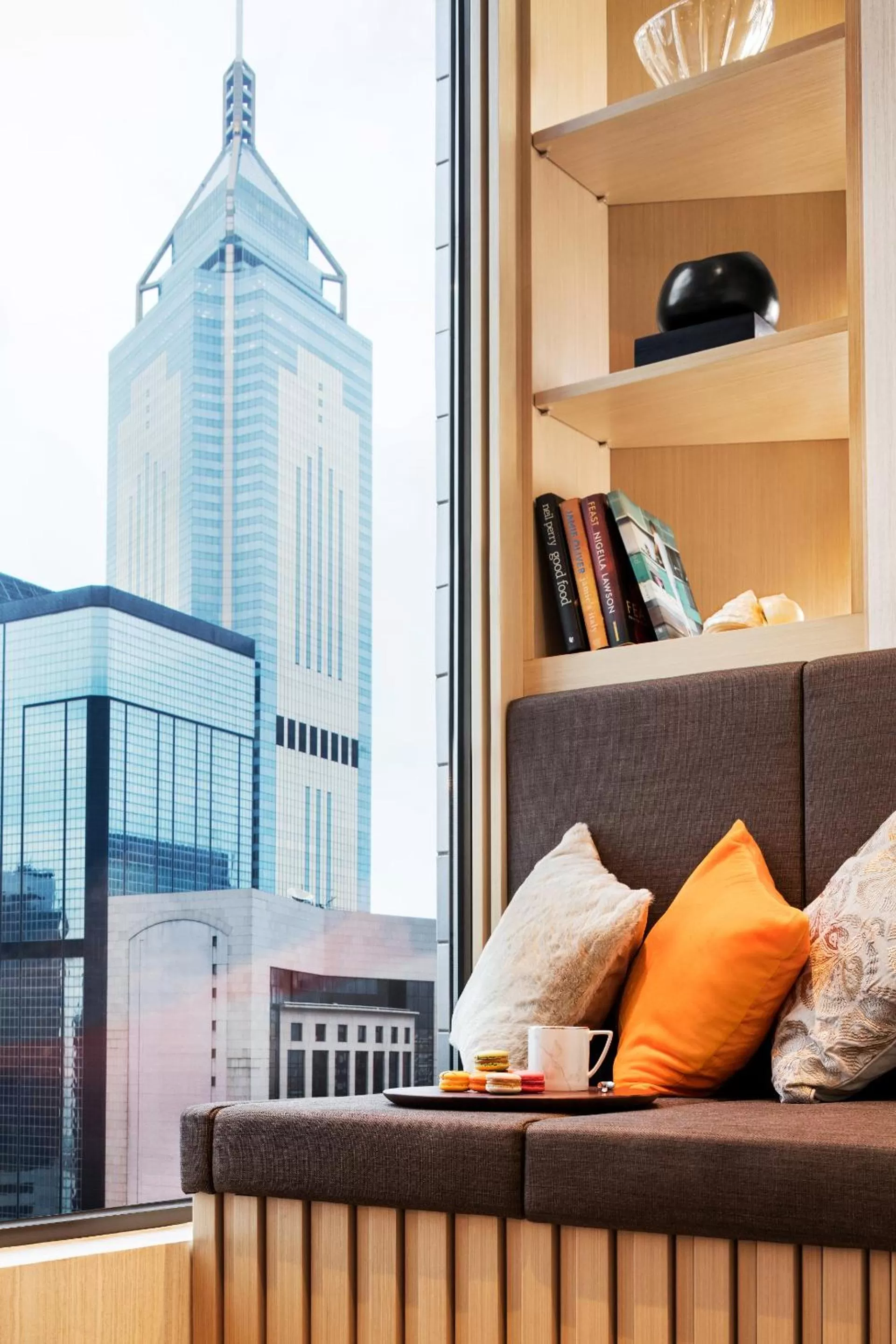 Seating area in Burlington Hotel