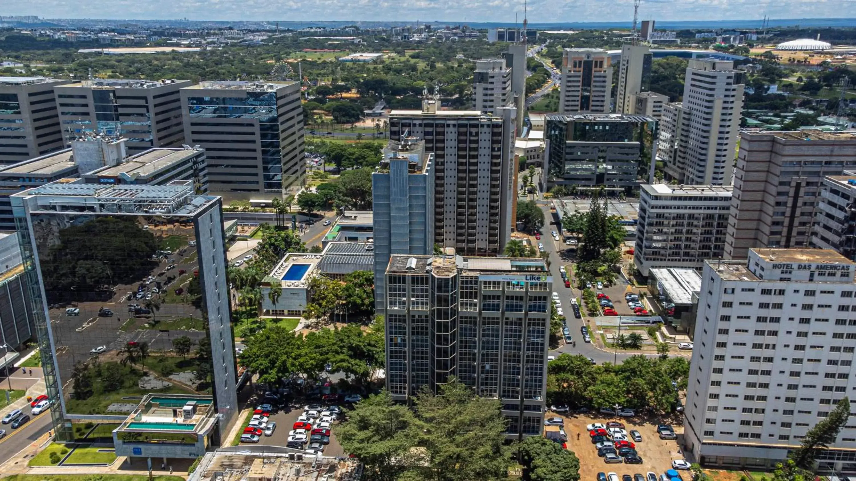 Property building in Like U Hotel Brasília Property building in Like U Hotel Brasília