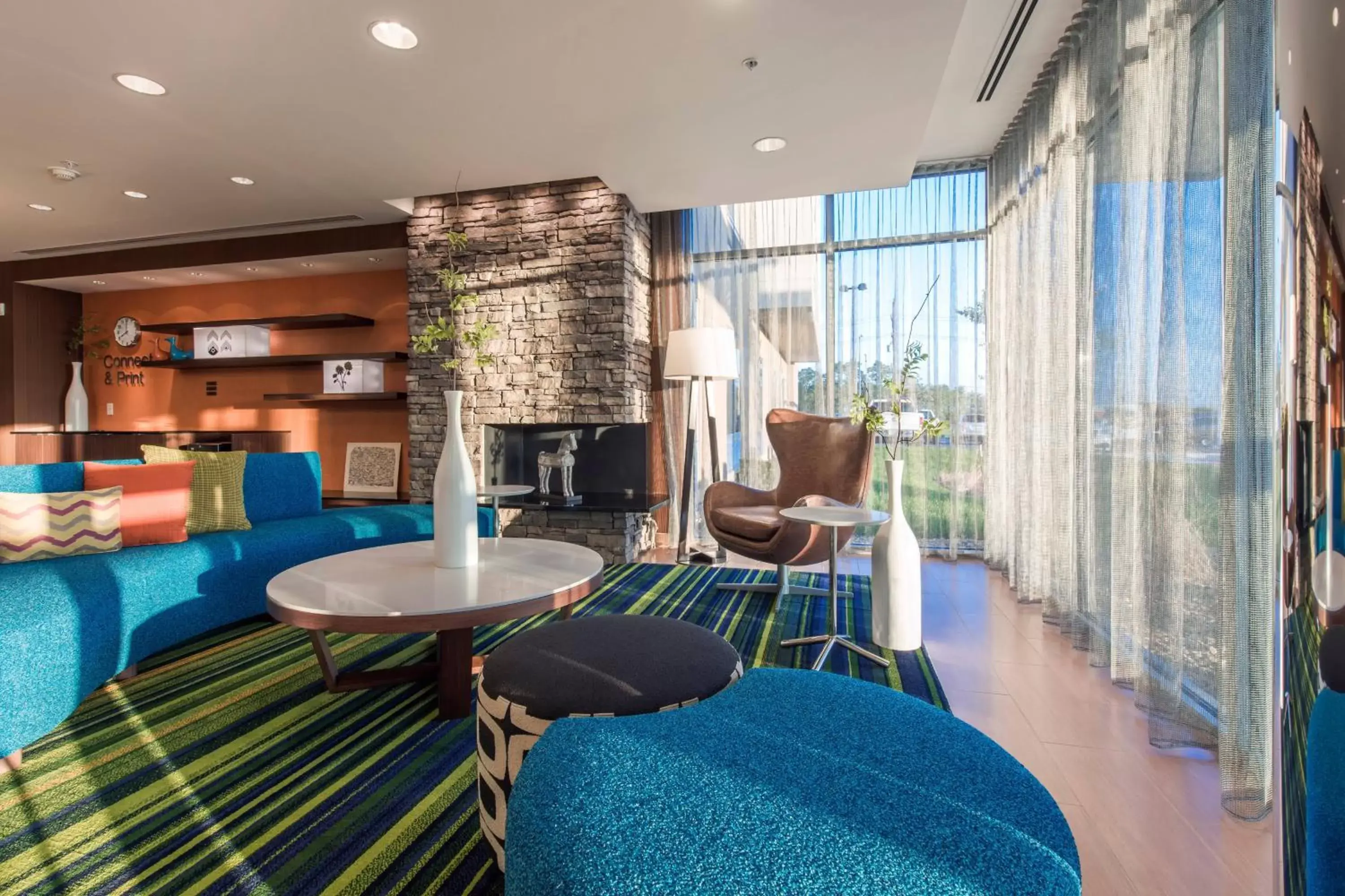 Lobby or reception, Seating Area in Fairfield Inn & Suites by Marriott Leavenworth