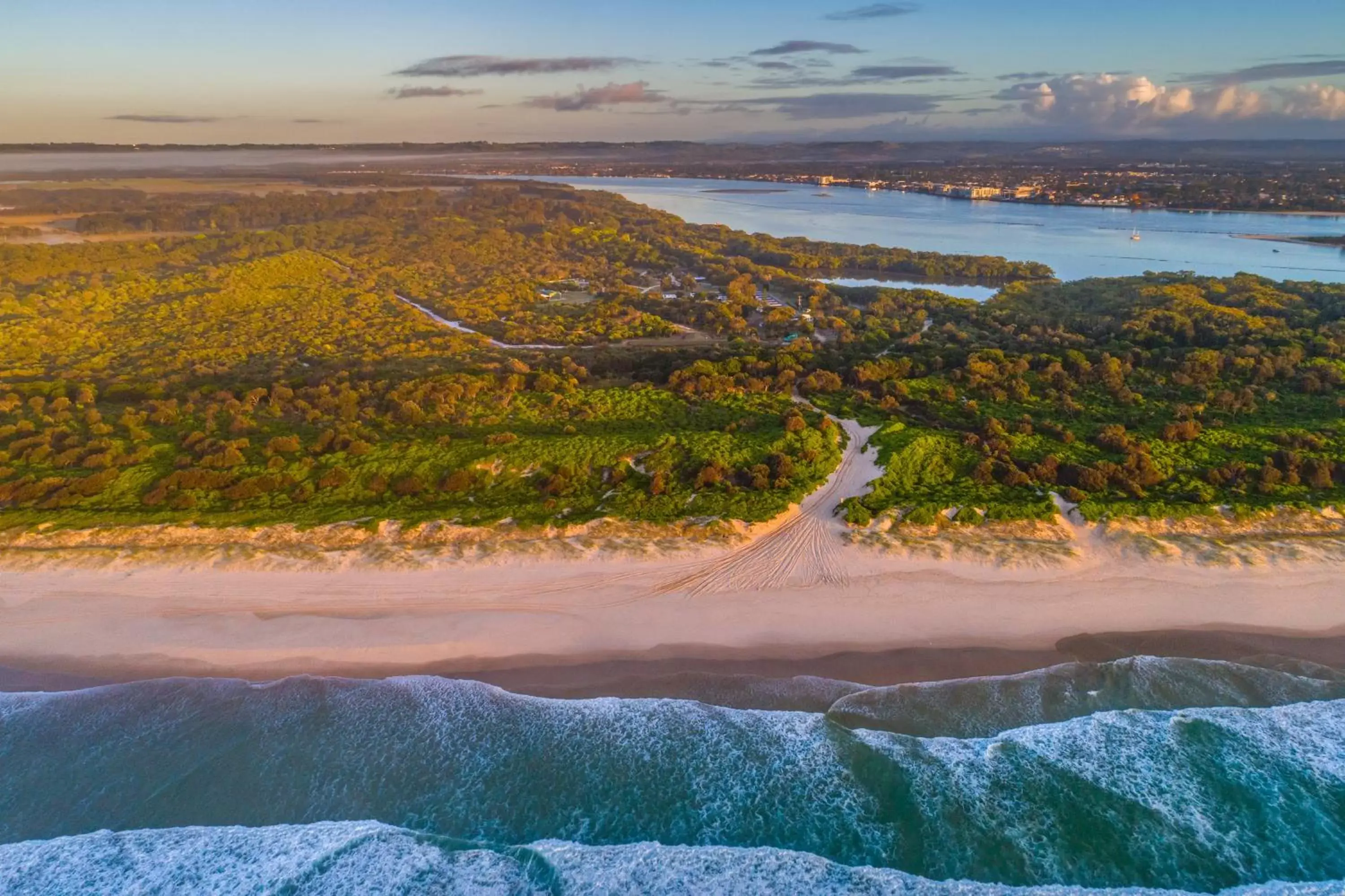 View (from property/room), Bird's-eye View in Ballina Beach Nature Resort