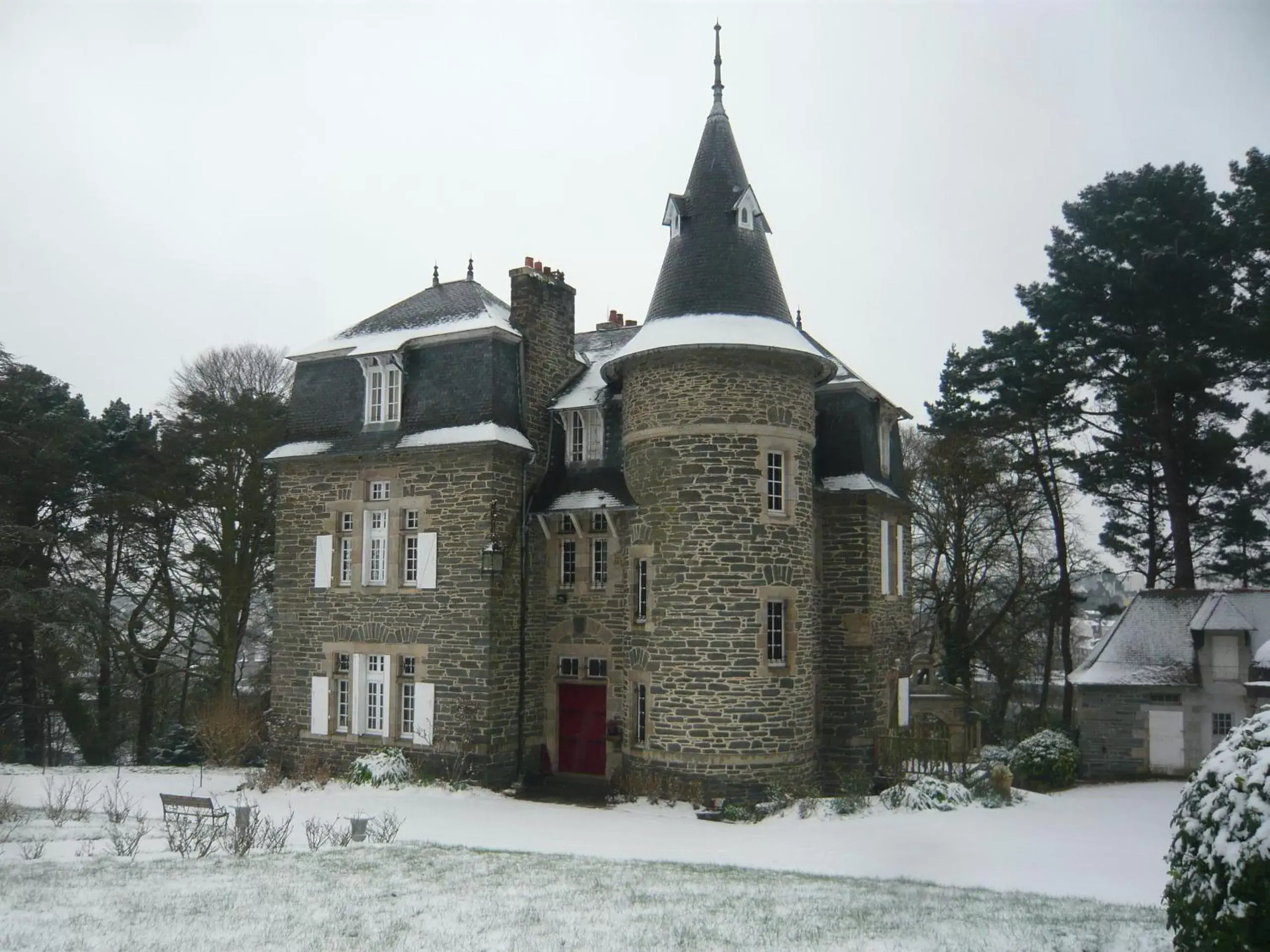 Winter in Chambres d'hôtes Manoir Ker-Huella