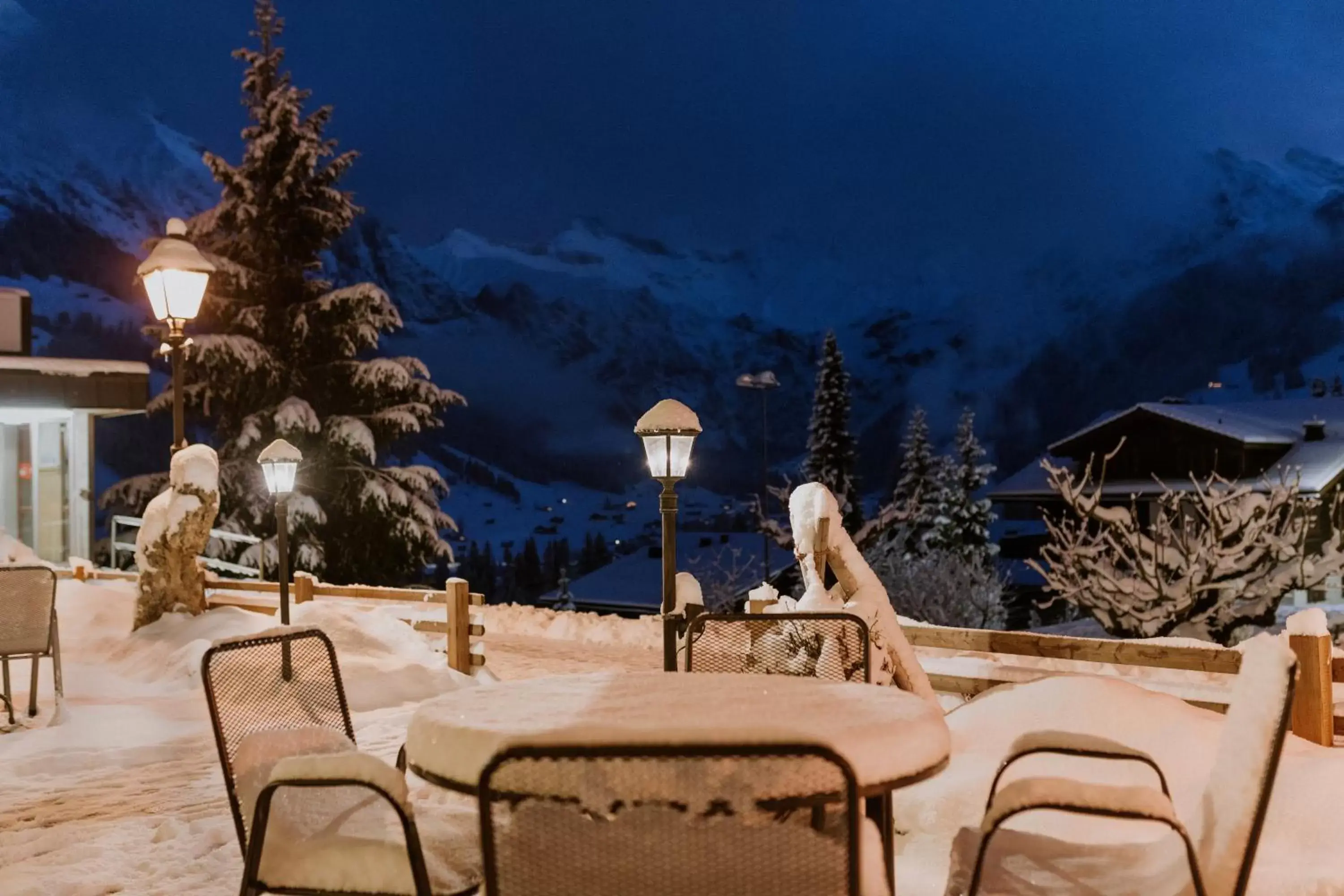 Balcony/Terrace, Winter in Adler Adelboden