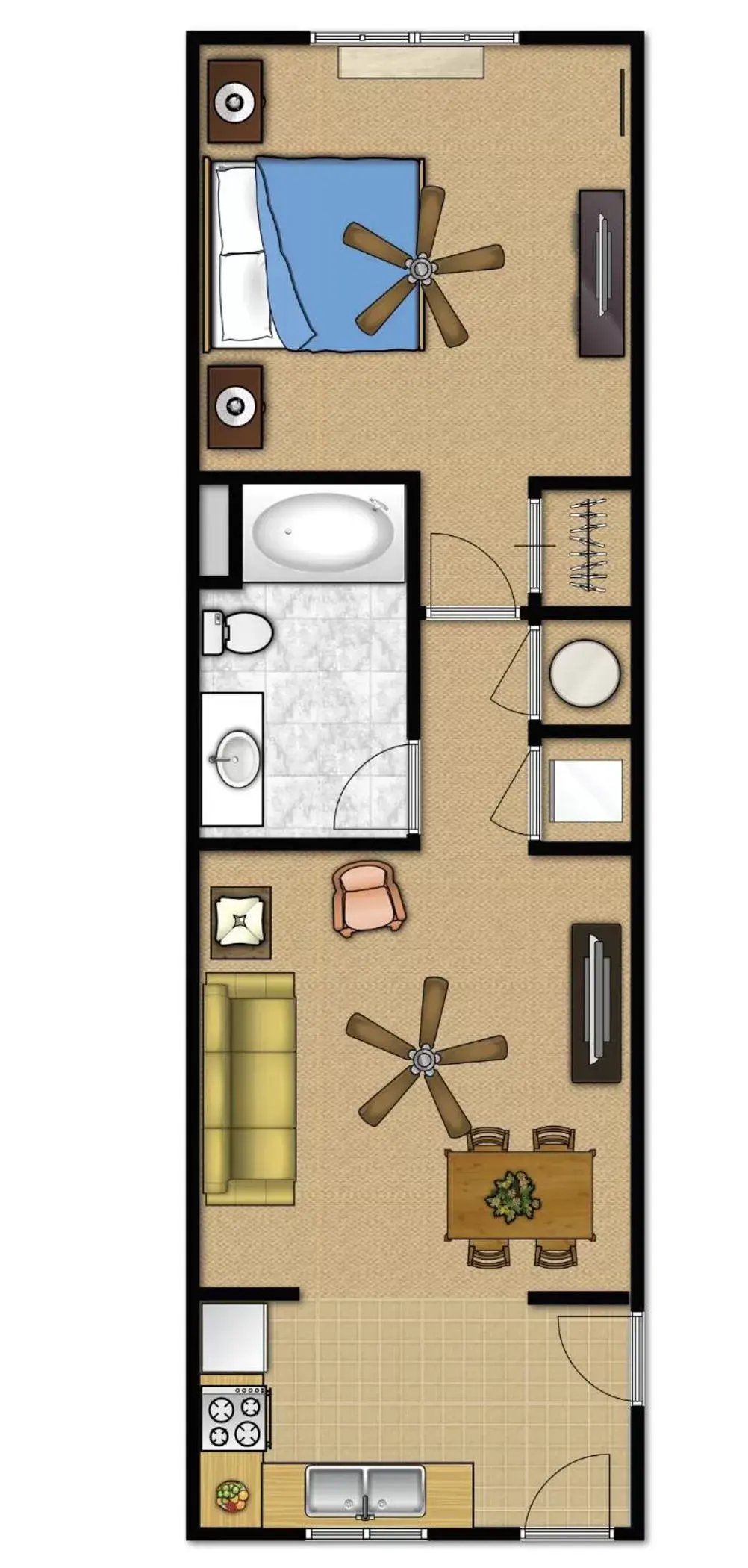 Photo of the whole room, Floor Plan in Coral Sands Resort by Palmera