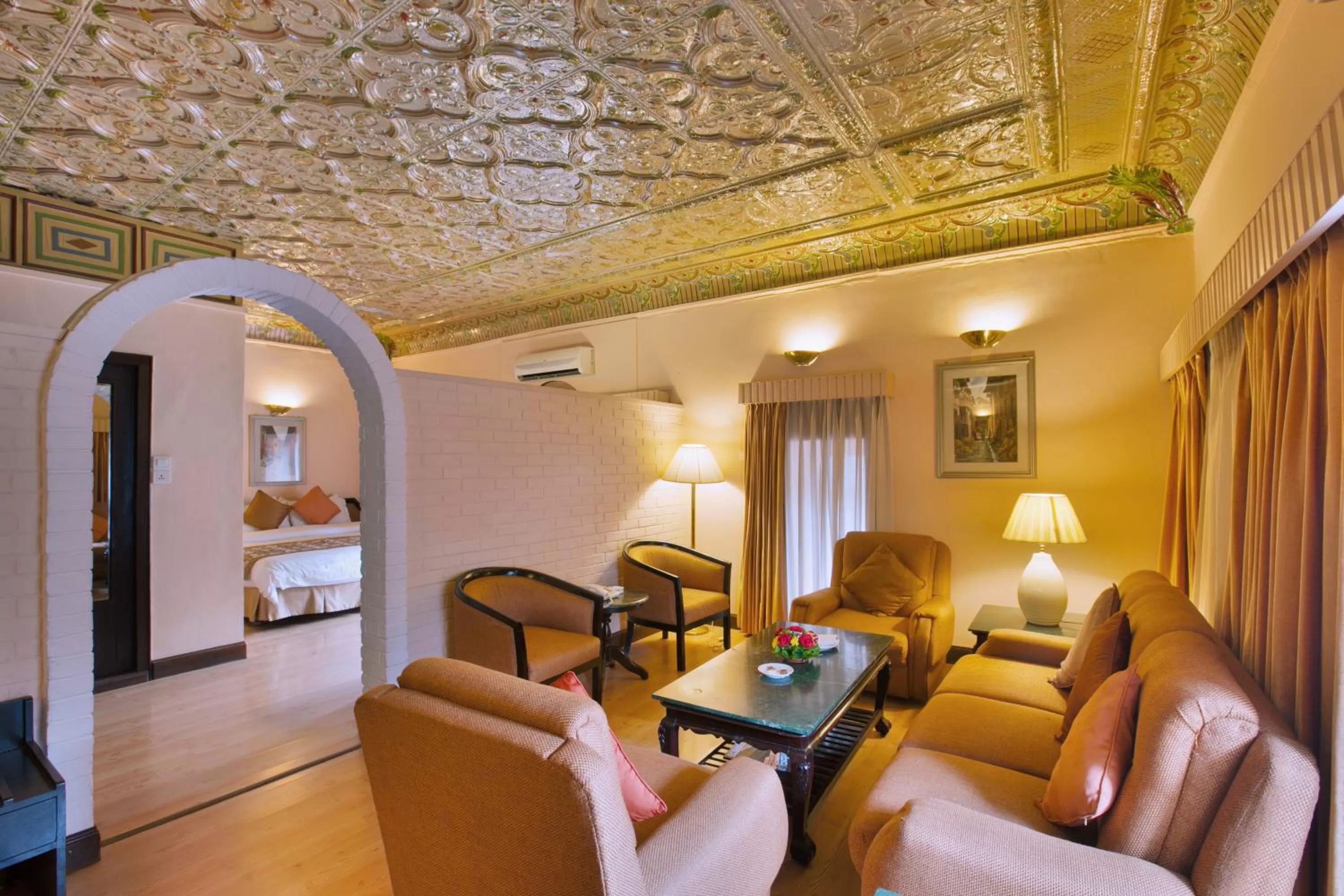 Living room, Bed in Hotel Shanker-Palatial Heritage Kathmandu