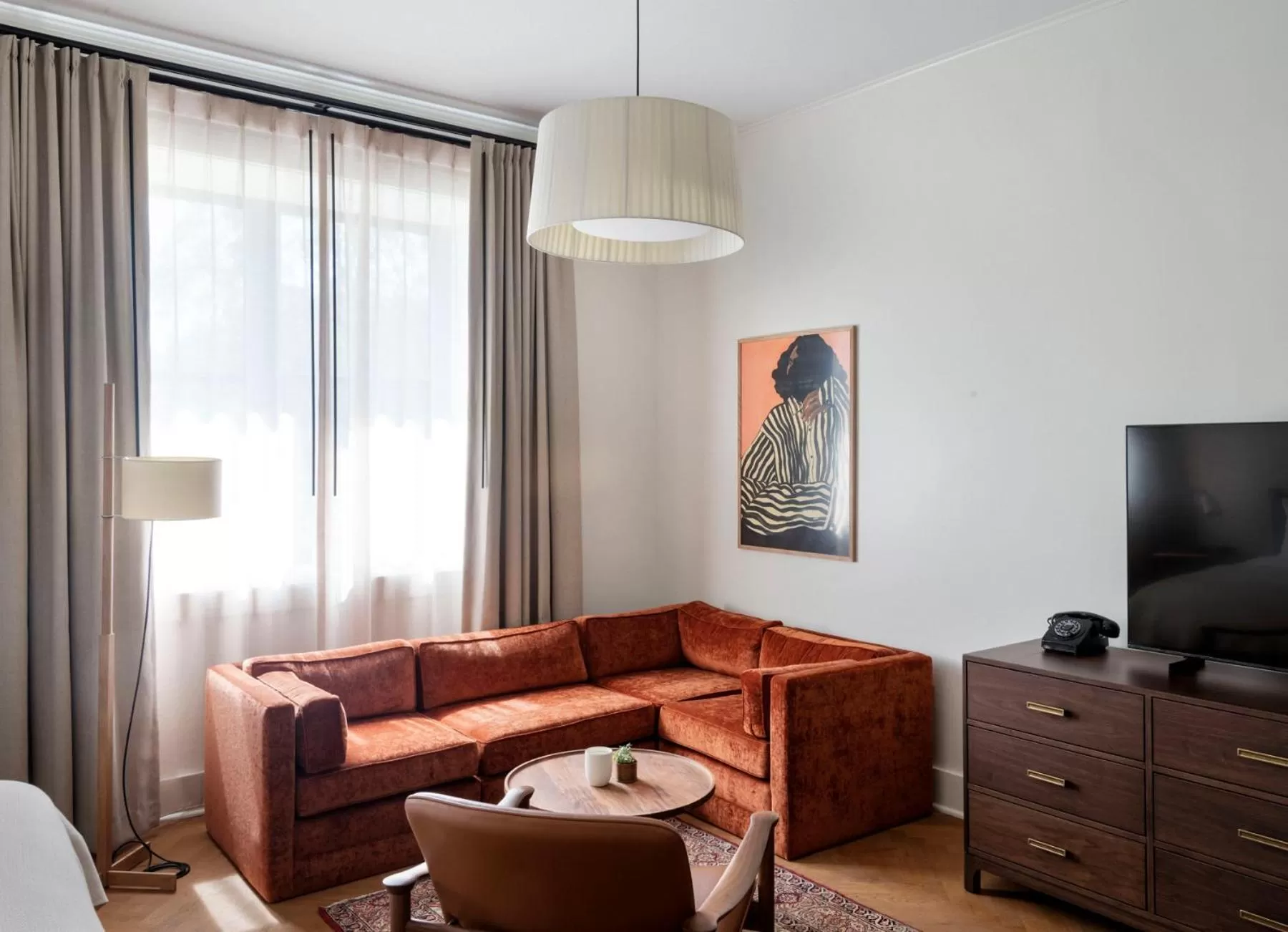 Seating area in The Quoin Hotel