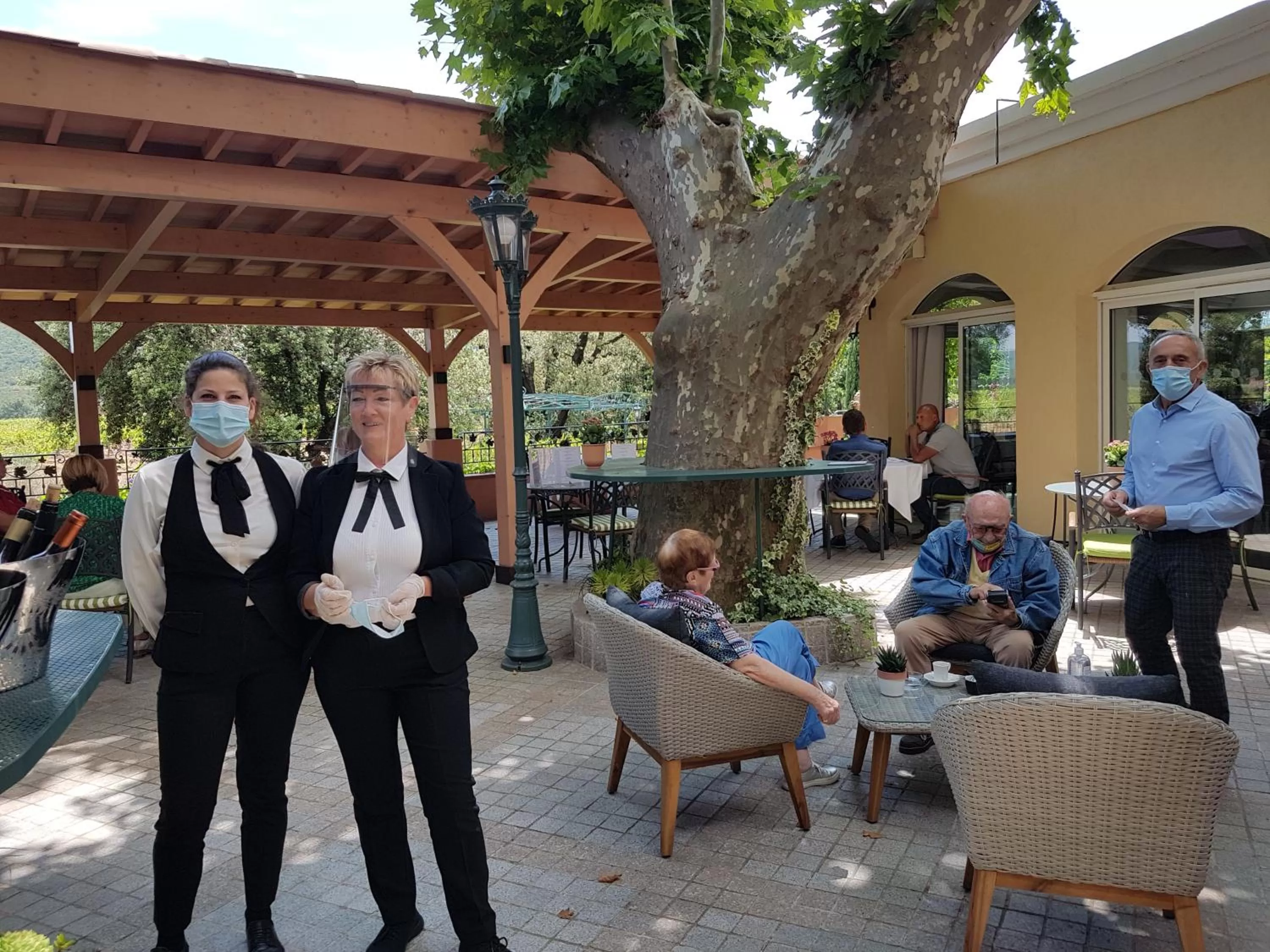 Patio in Le Mas du Lingousto