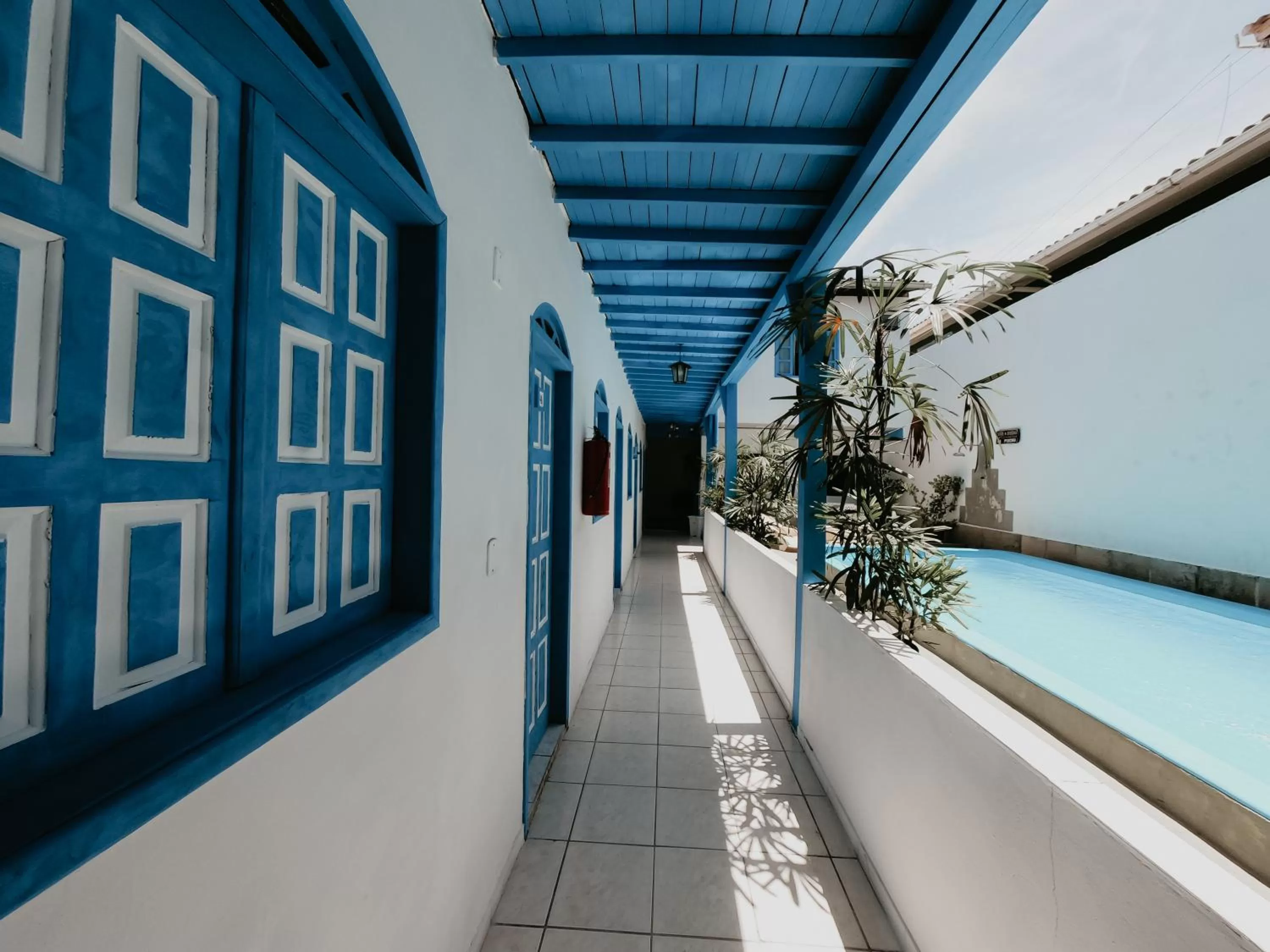 Pool view in Pousada Costamar