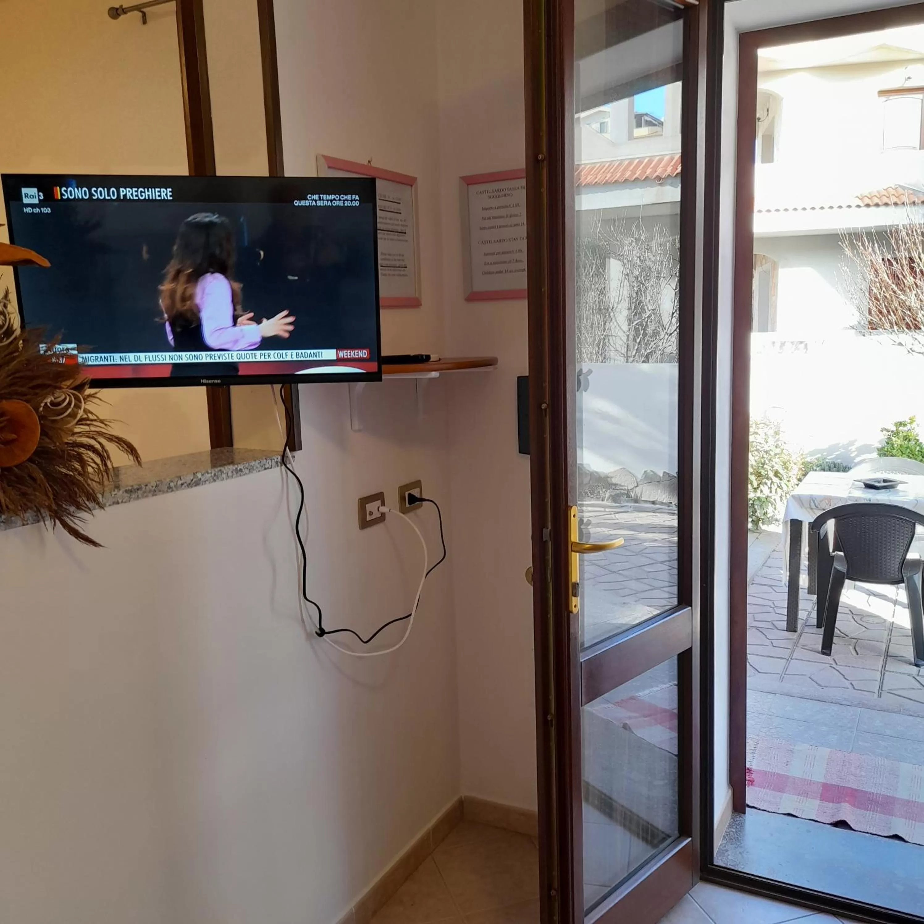 Patio in La Fortezza casa vacanze & appartament