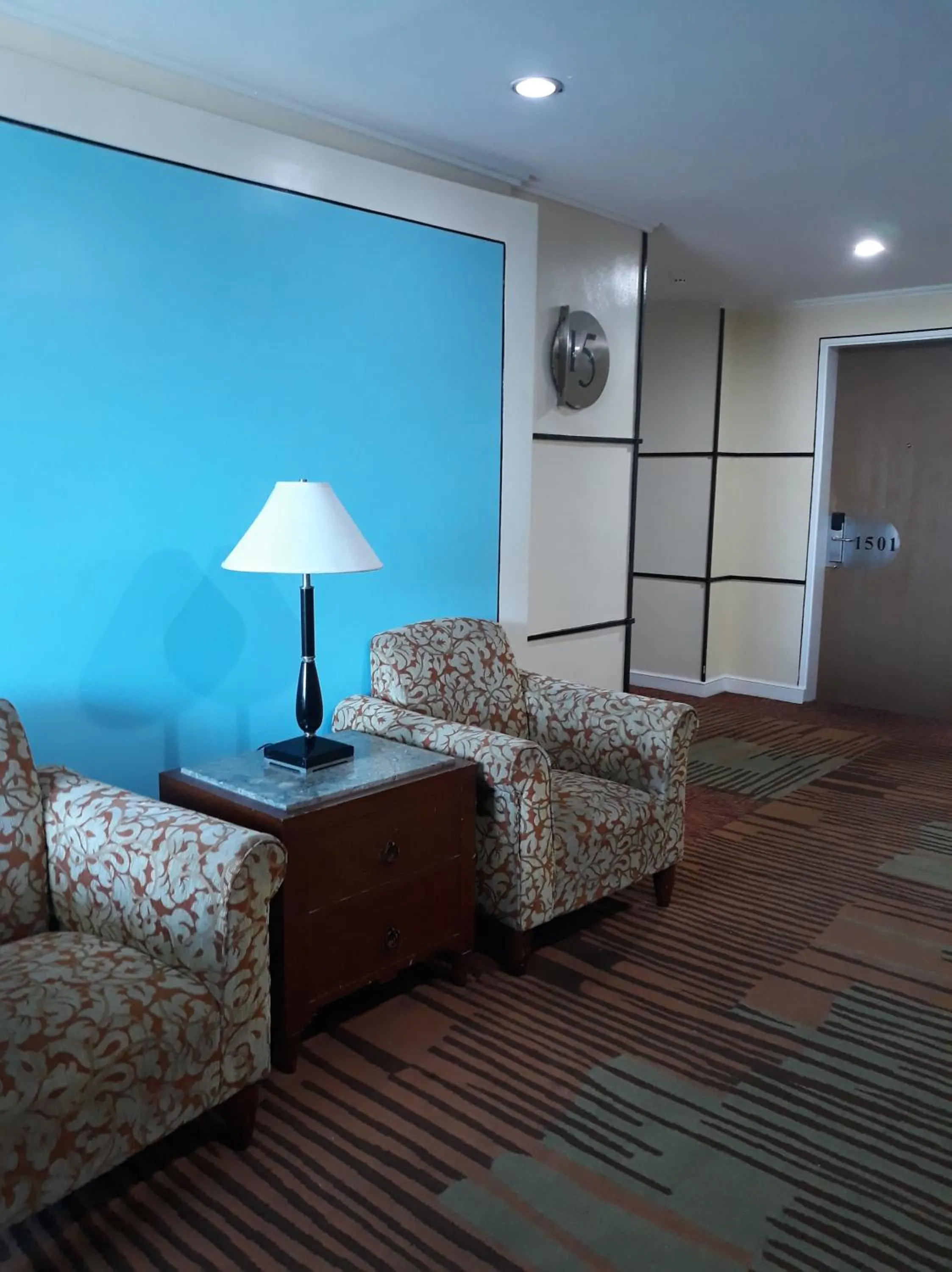 Seating area in Pearl Manila Hotel