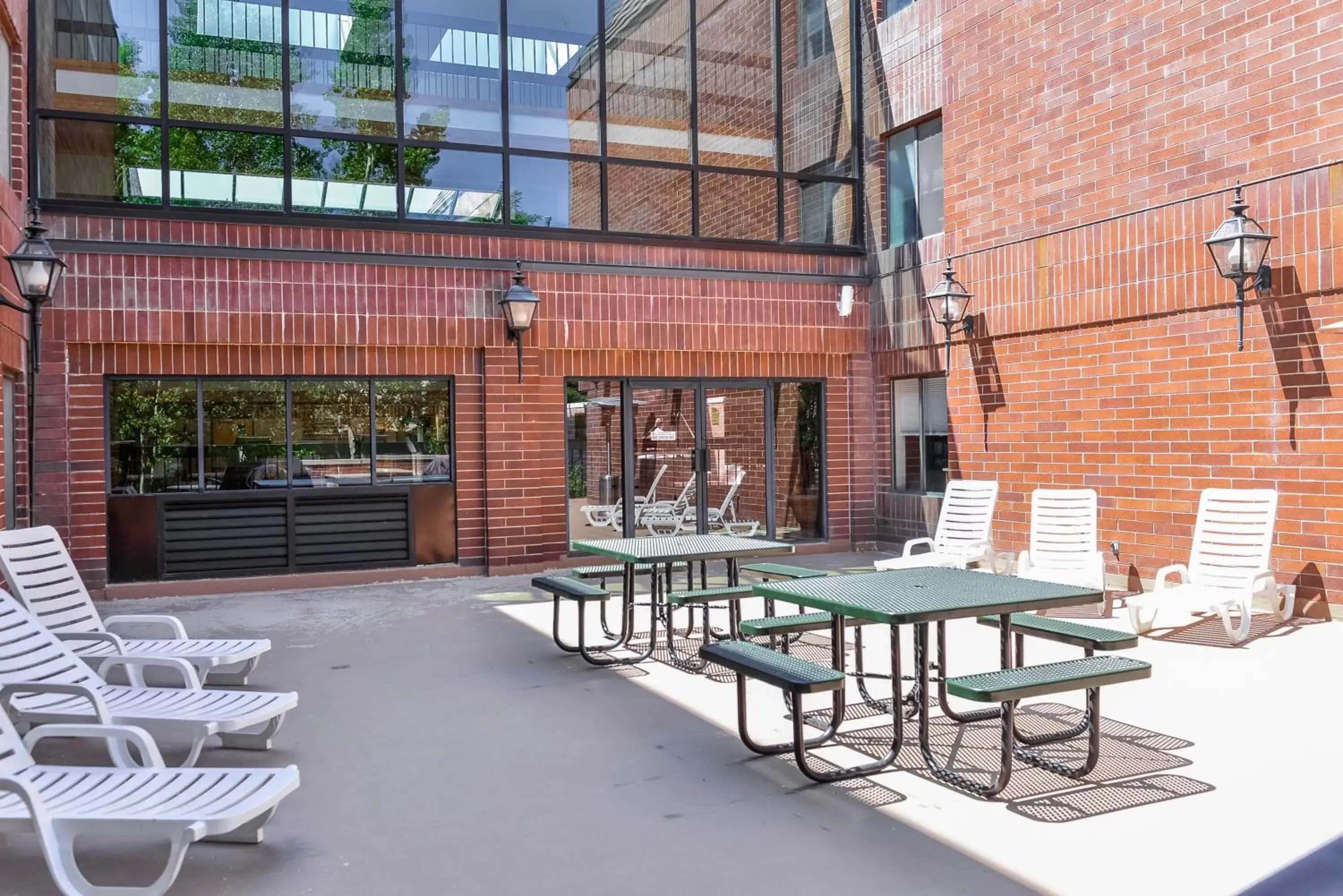 Patio in Park Plaza Resort Park City, a Ramada by Wyndham