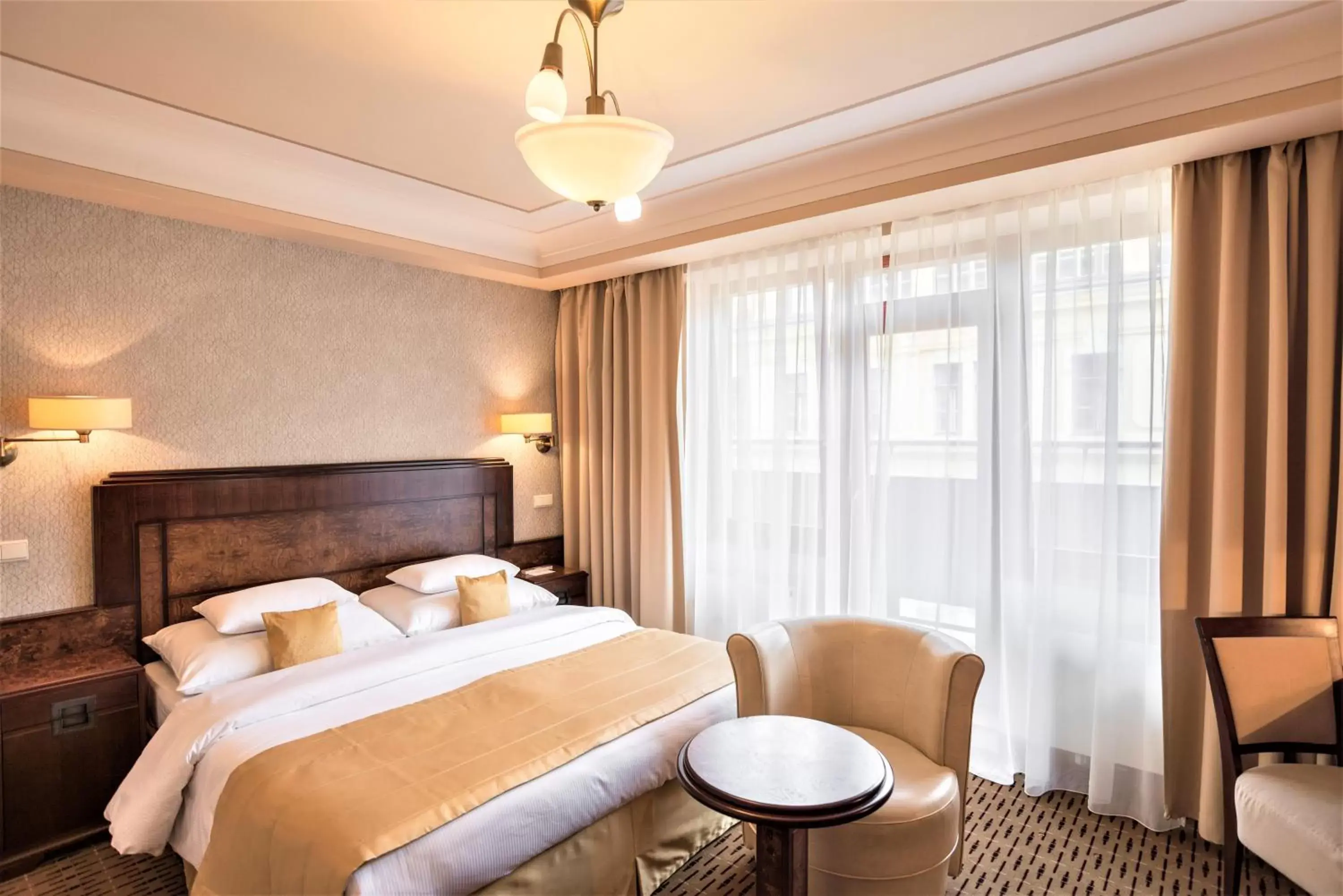 Bedroom in Majestic Plaza Hotel Prague