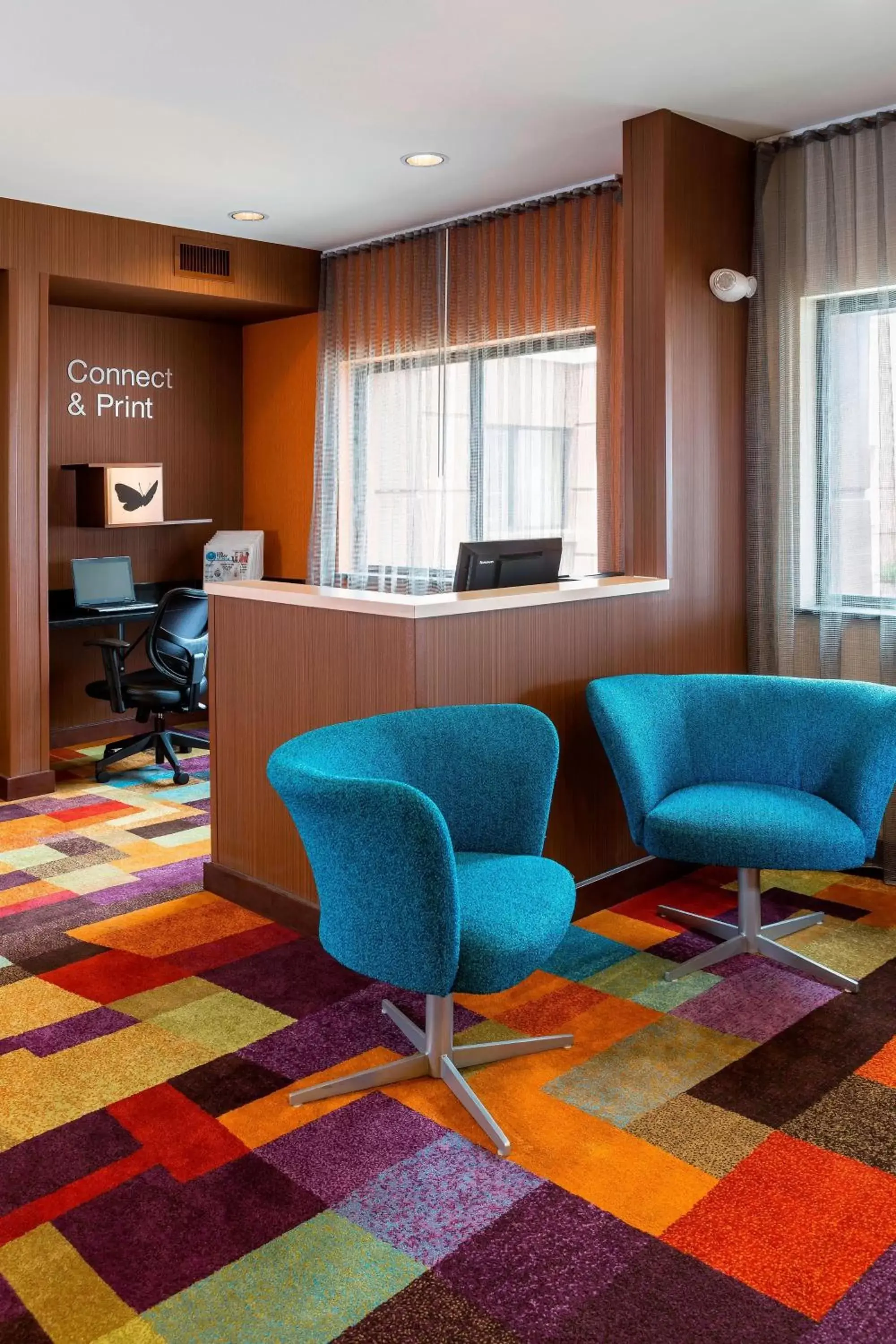 Lobby or reception, Seating Area in Fairfield Inn Muncie