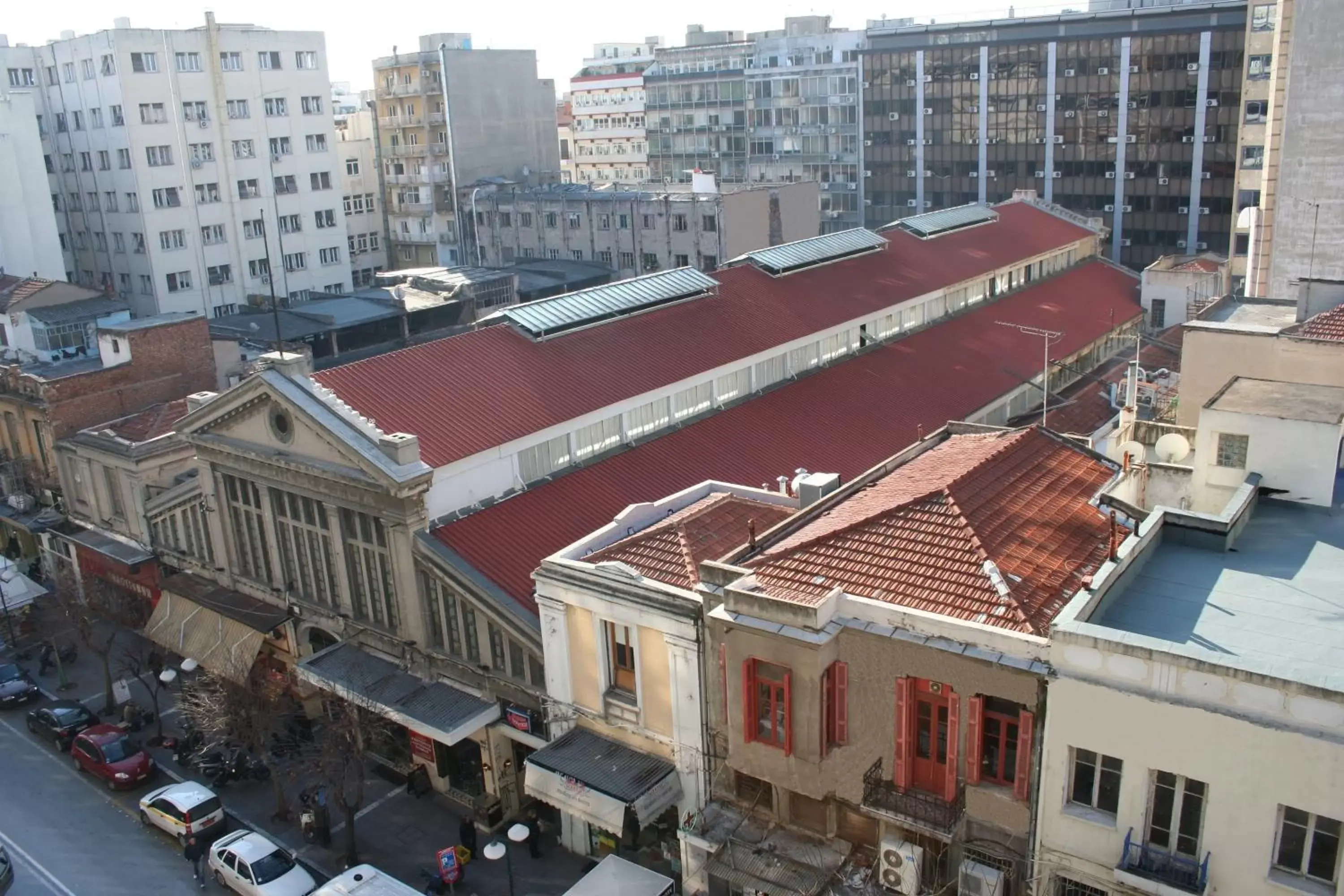 Facade/entrance, Bird's-eye View in Amalia