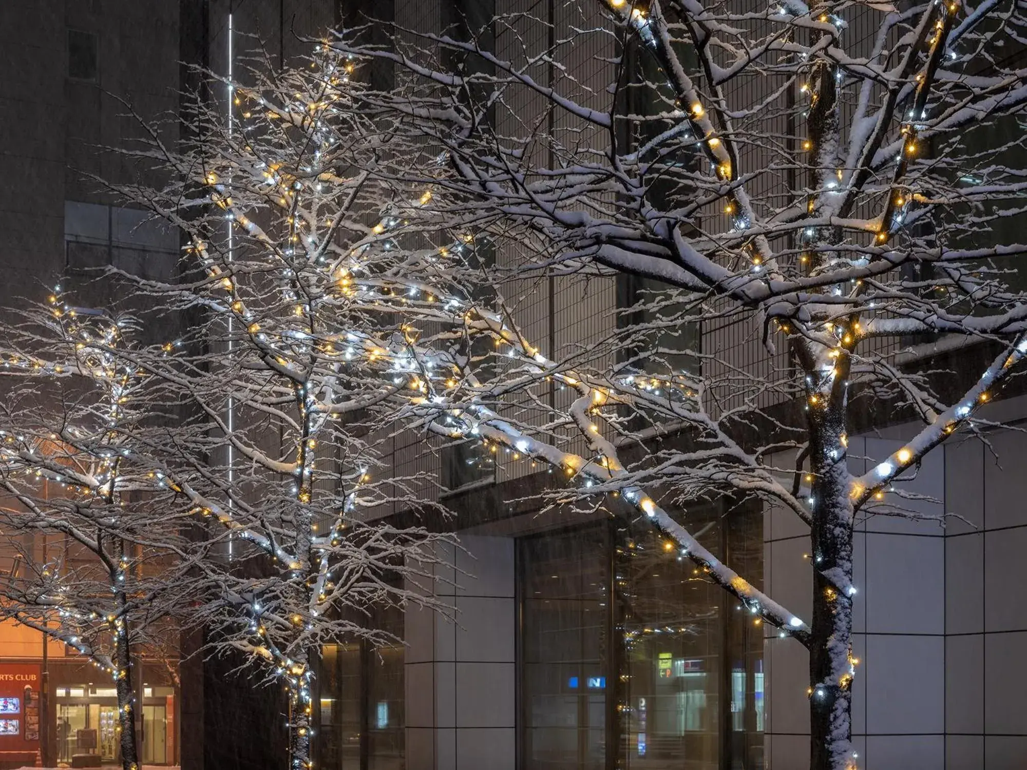 Night, Winter in Mitsui Garden Hotel Sapporo