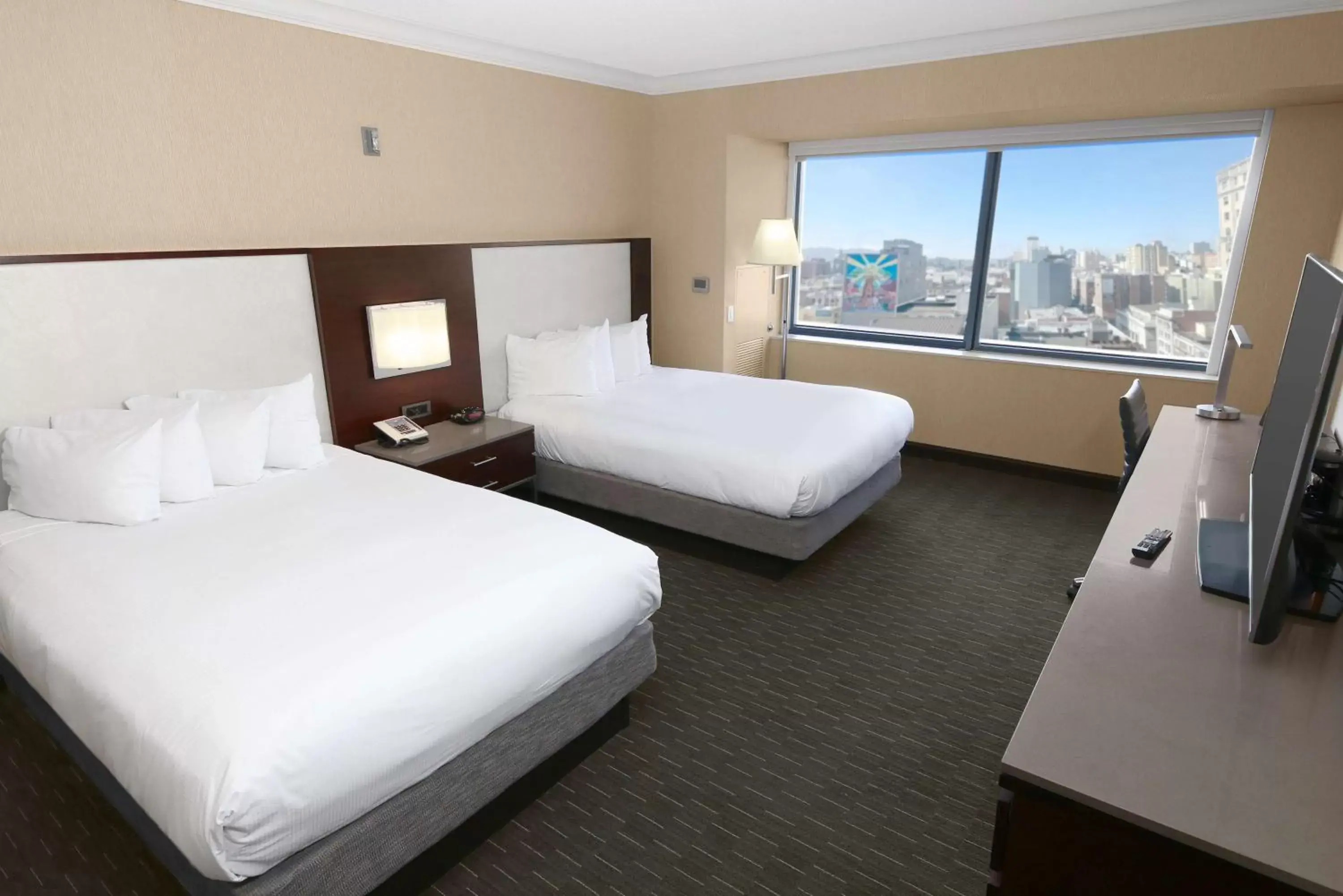 Bed in Hilton San Francisco Union Square