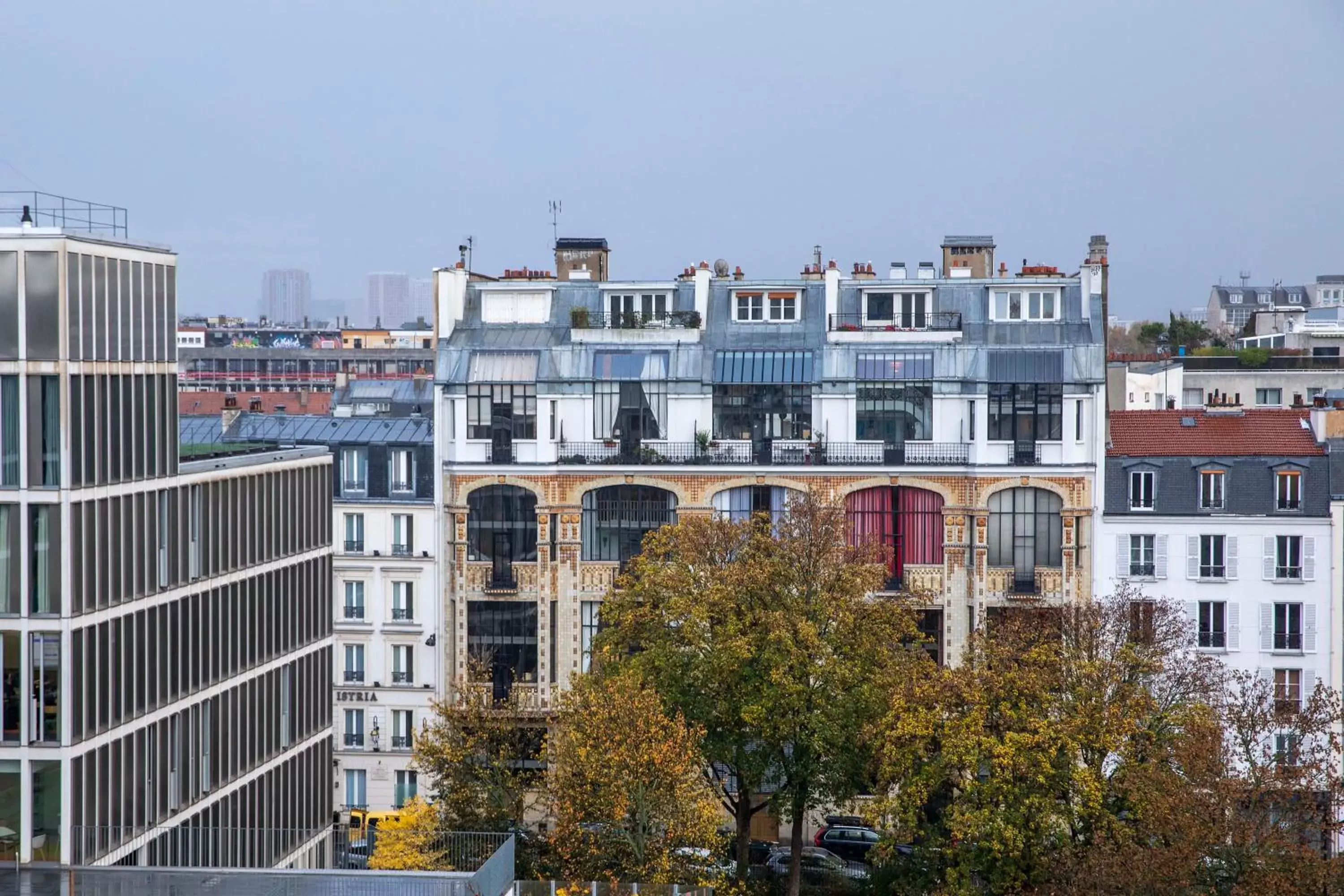City view in Hôtel Aiglon