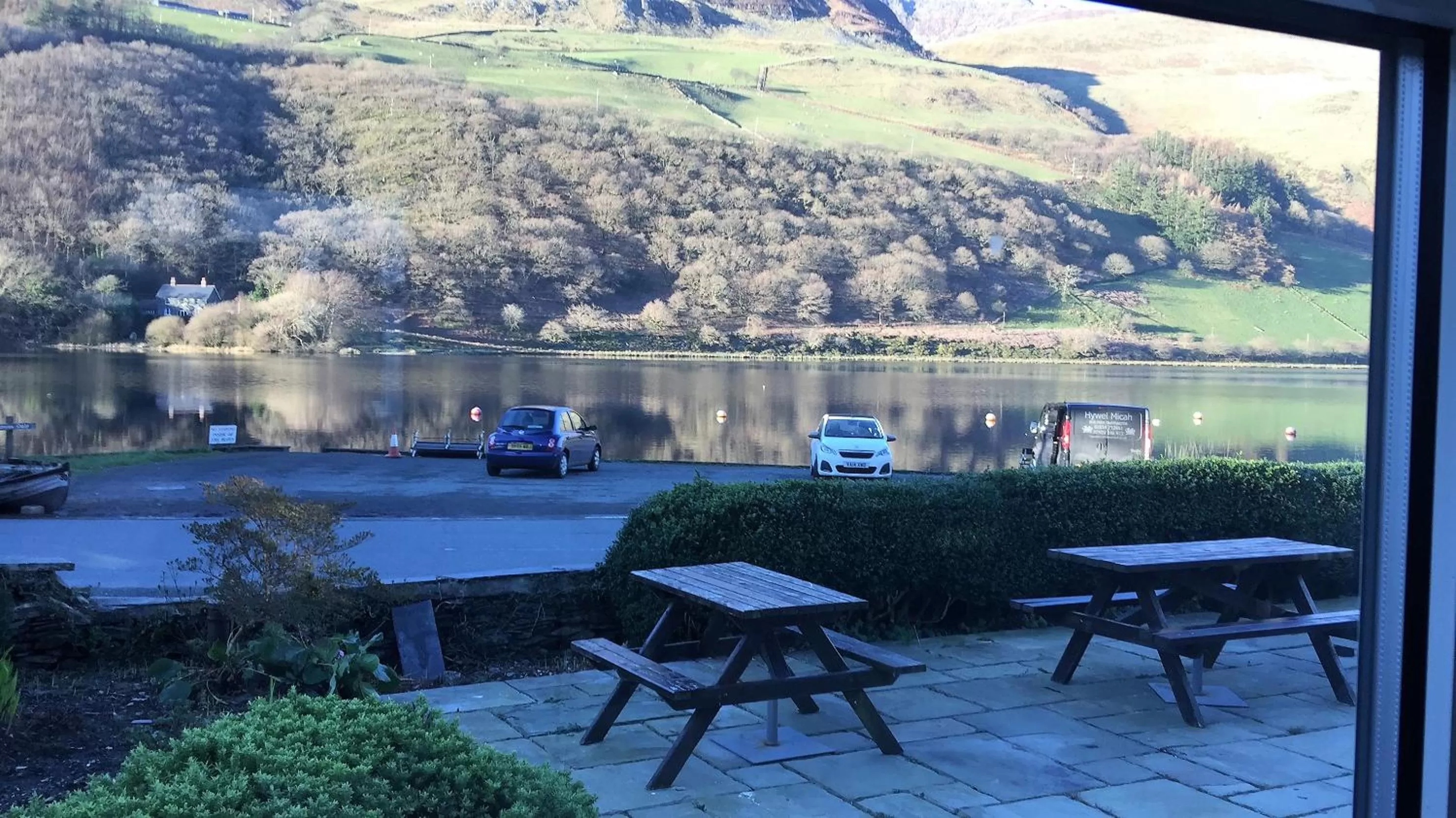 Lake view in Tynycornel Hotel