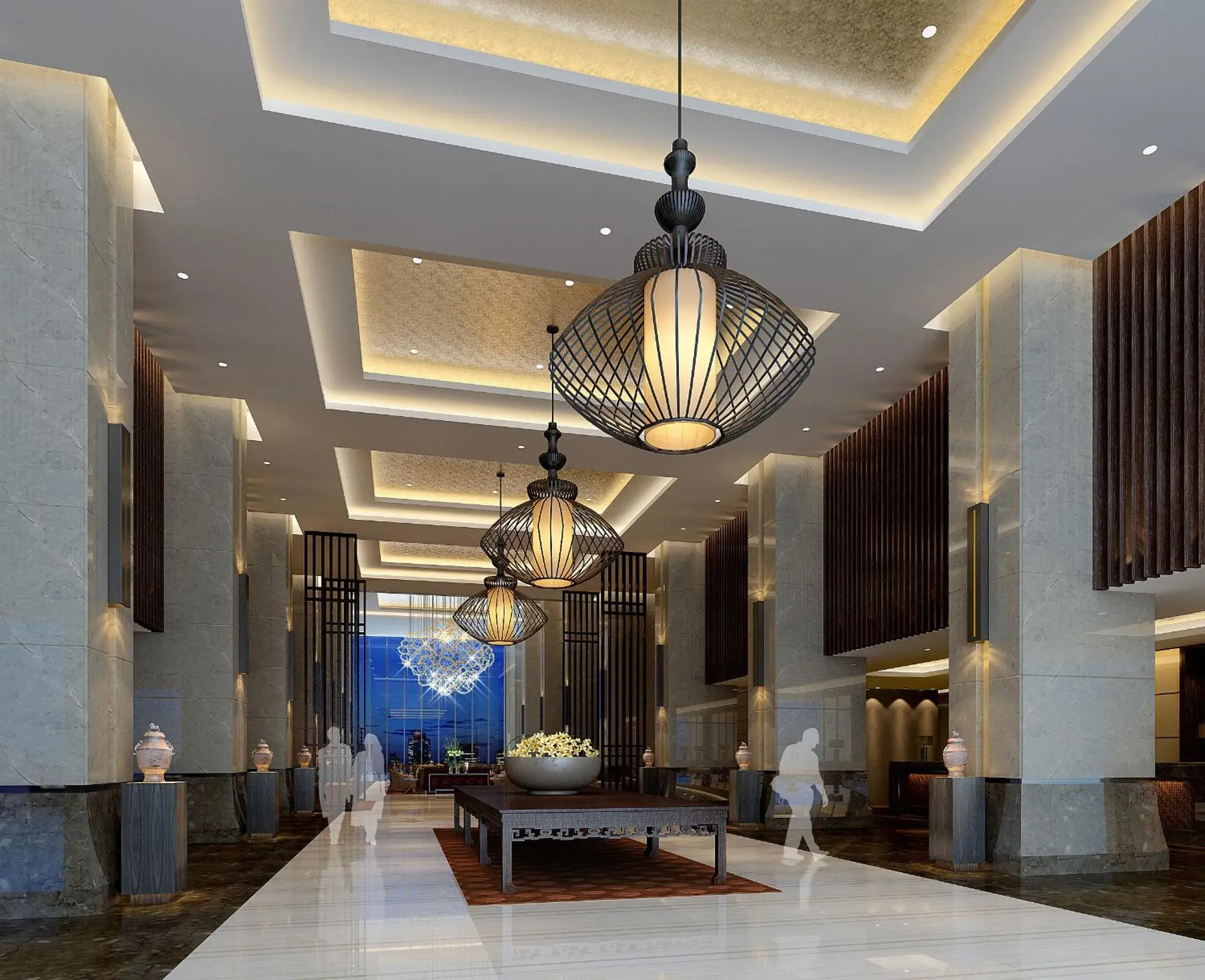 Lobby or reception in Crowne Plaza Xuzhou Dalong Lake by IHG Lobby or reception in Crowne Plaza Xuzhou Dalong Lake by IHG