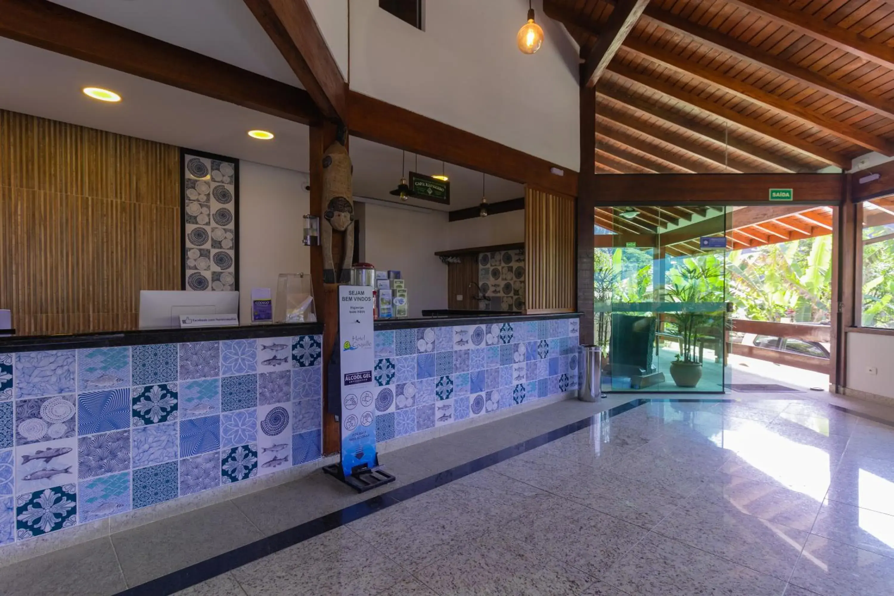 Lobby or reception in Hotel Coquille Lobby or reception in Hotel Coquille