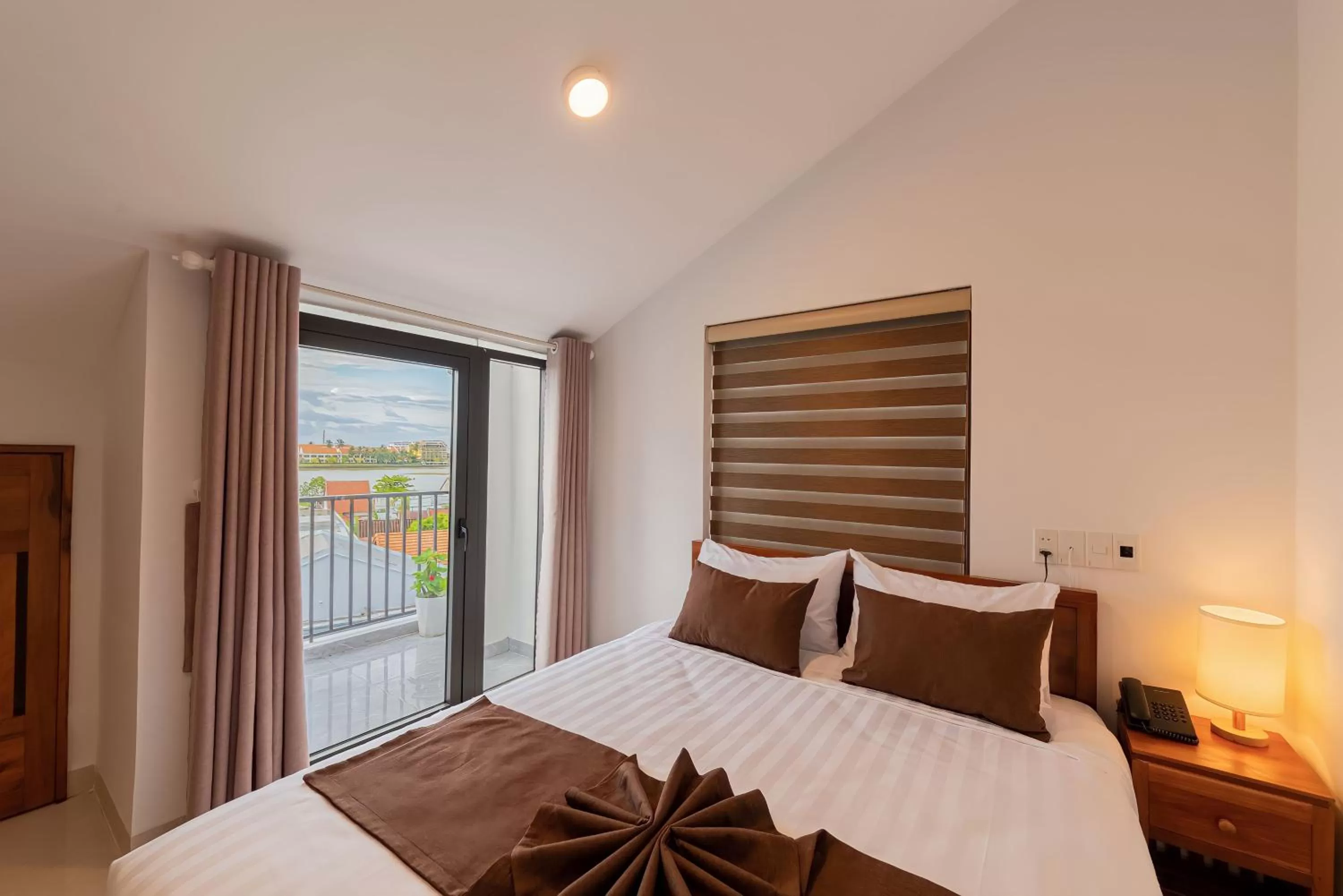 View (from property/room), Bed in Tomorrow Oasis Boutique Villa Hoi An