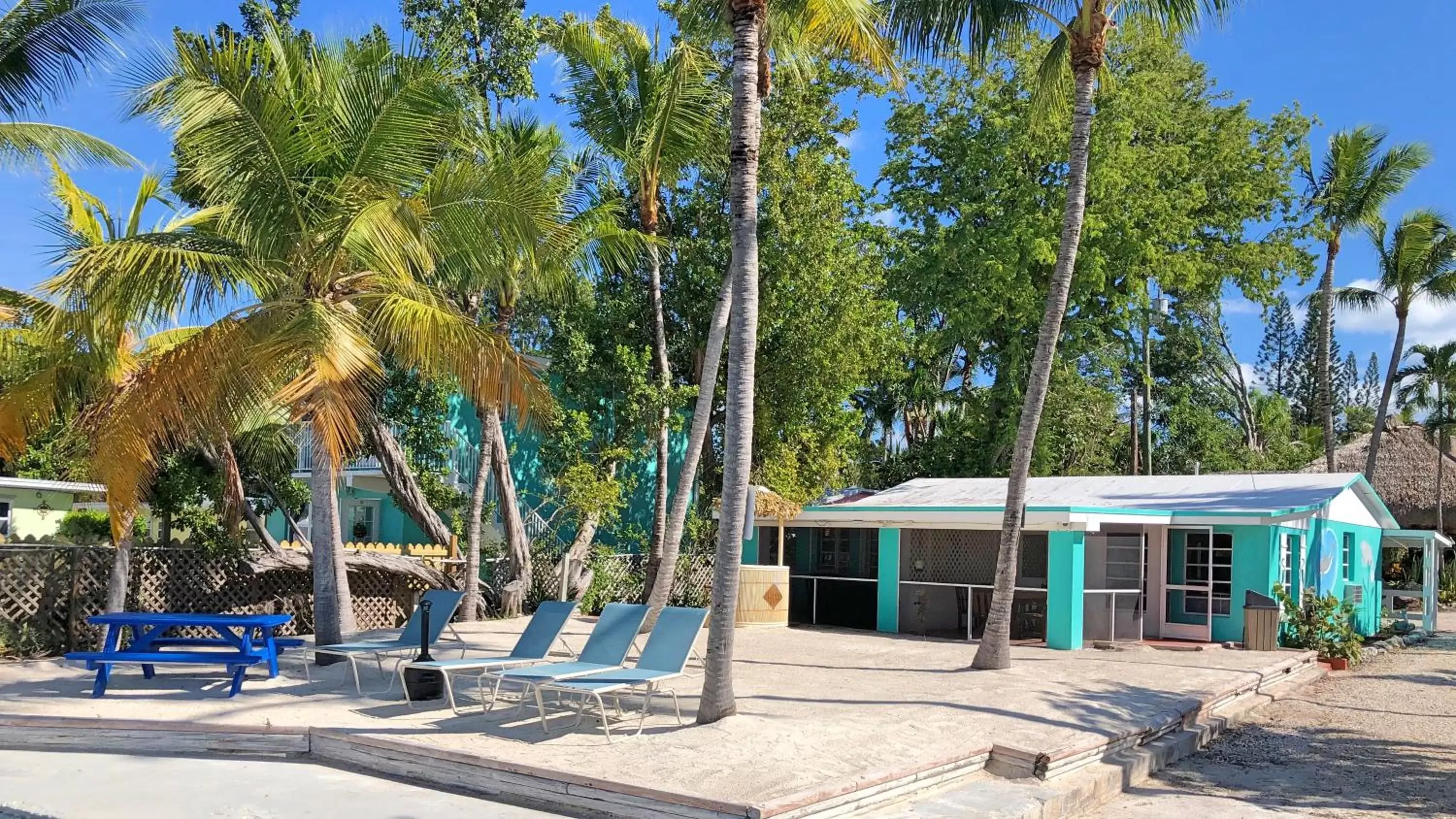 Patio in The Pelican Key Largo Cottages