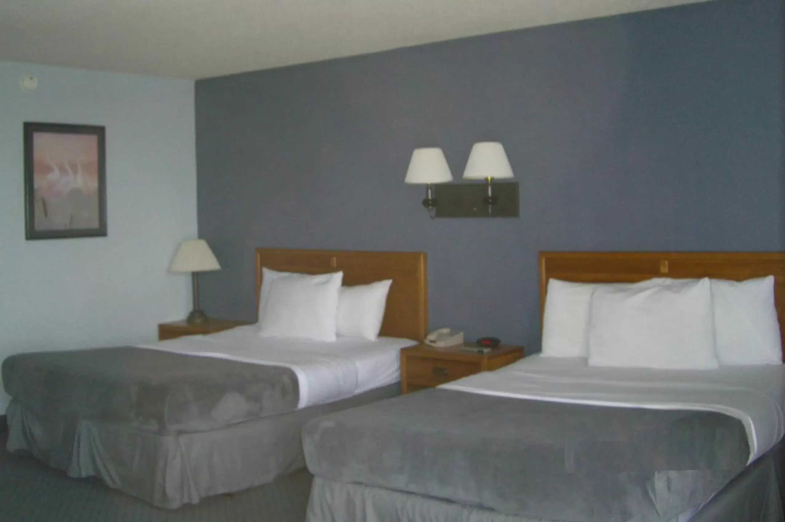 Bed in Quail's Nest Inn & Suites