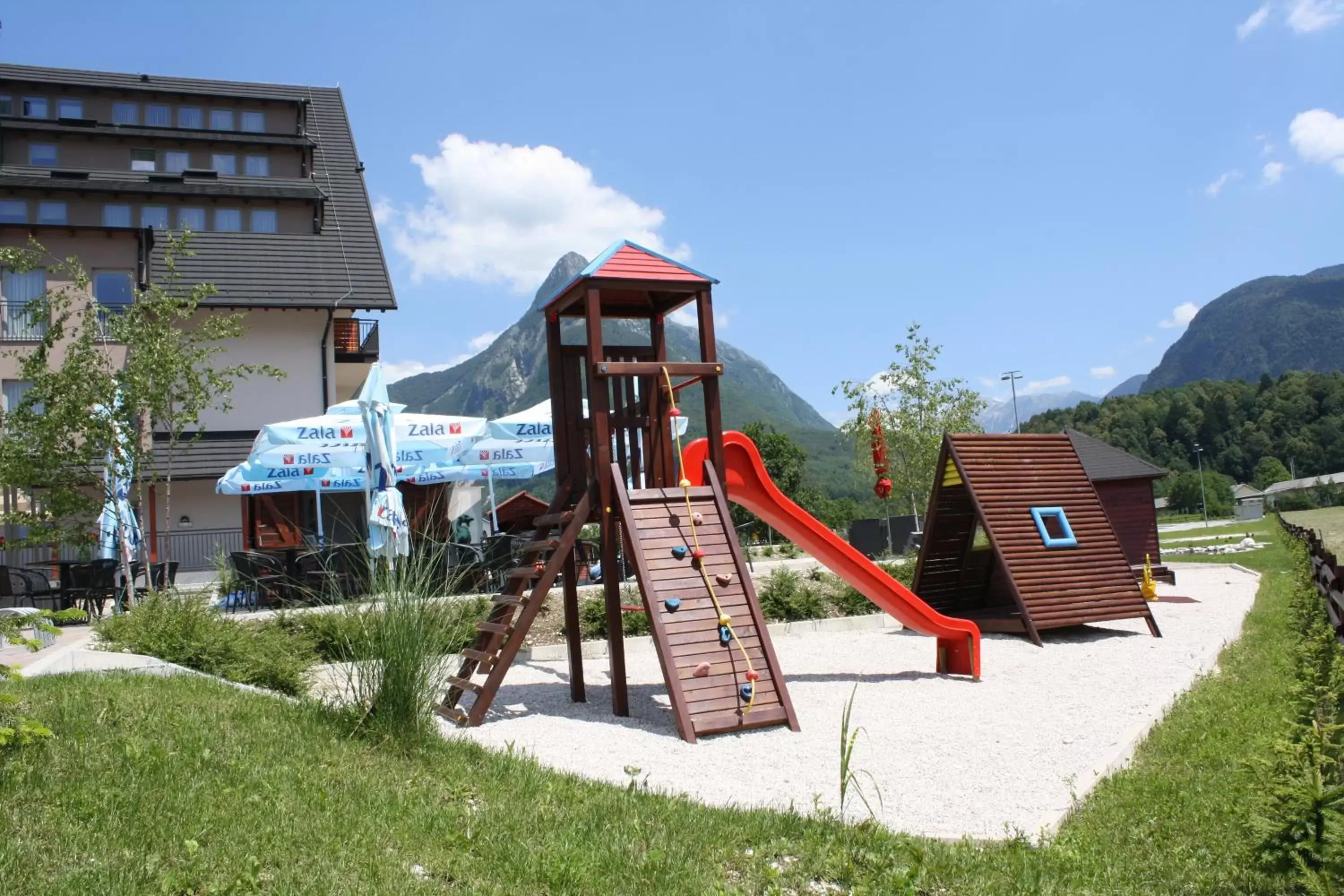 Property building, Children's Play Area in Hotel Mangart