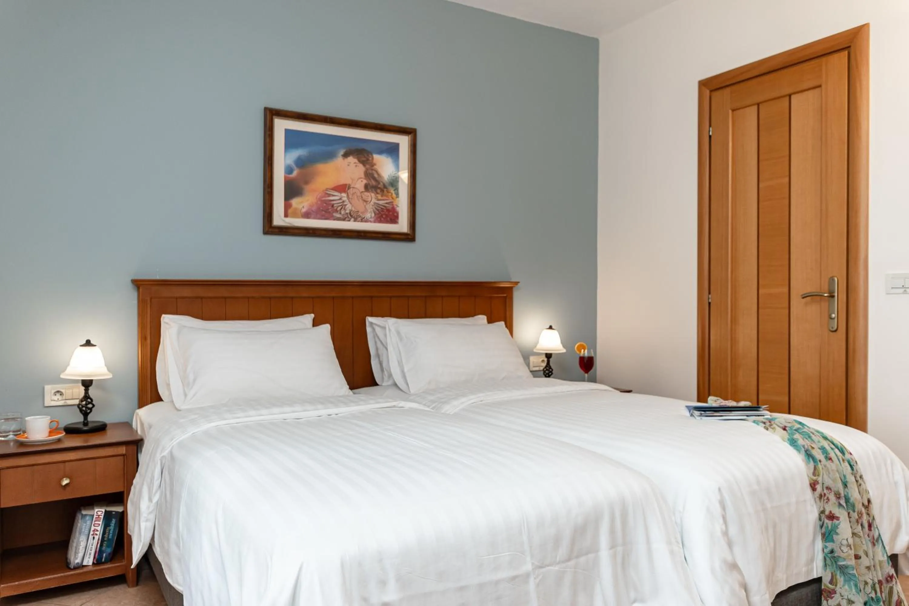 Bed in Naxos Resort Beach Hotel