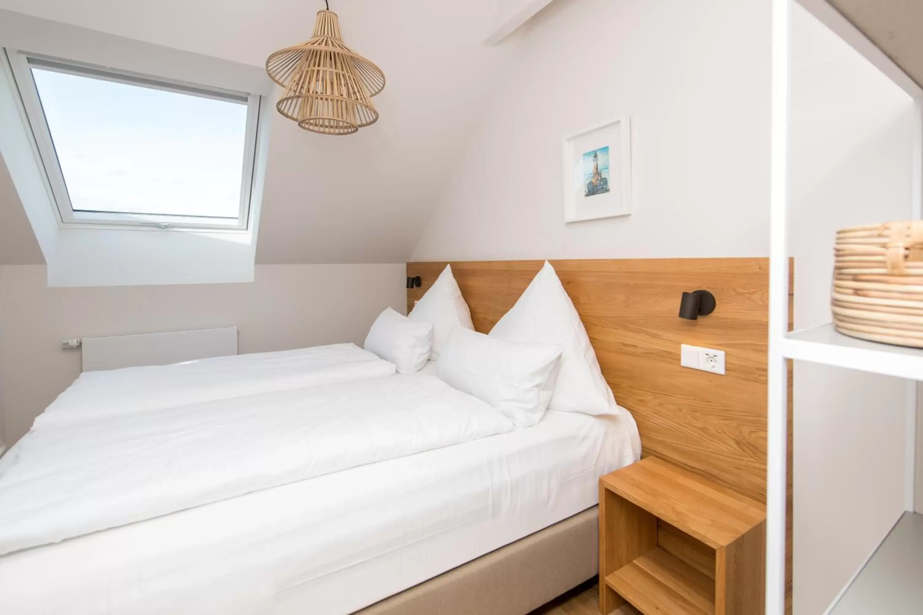 Bedroom, Bed in Ostsee-Strandhaus-Holnis