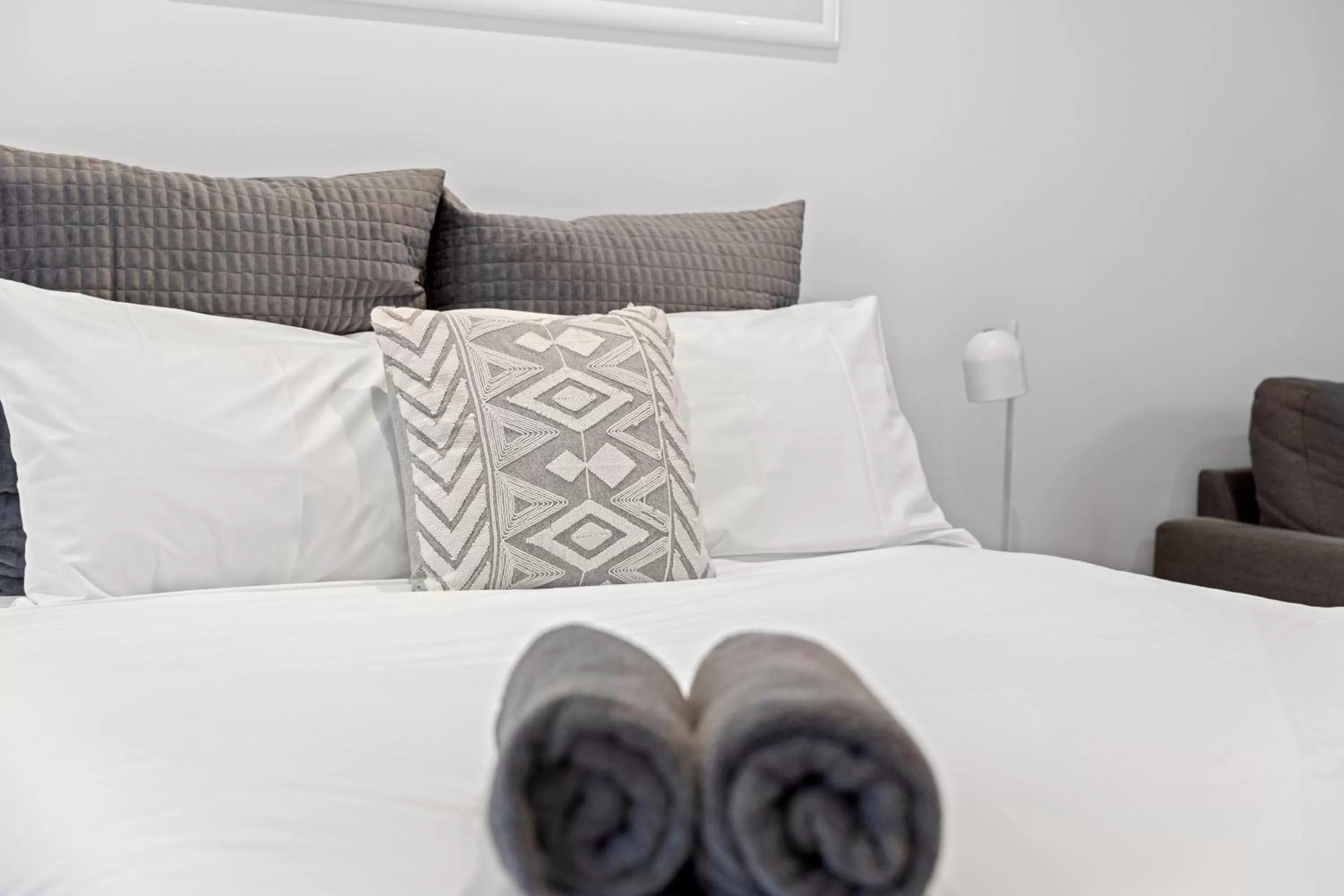 Bed in Moody's Motel