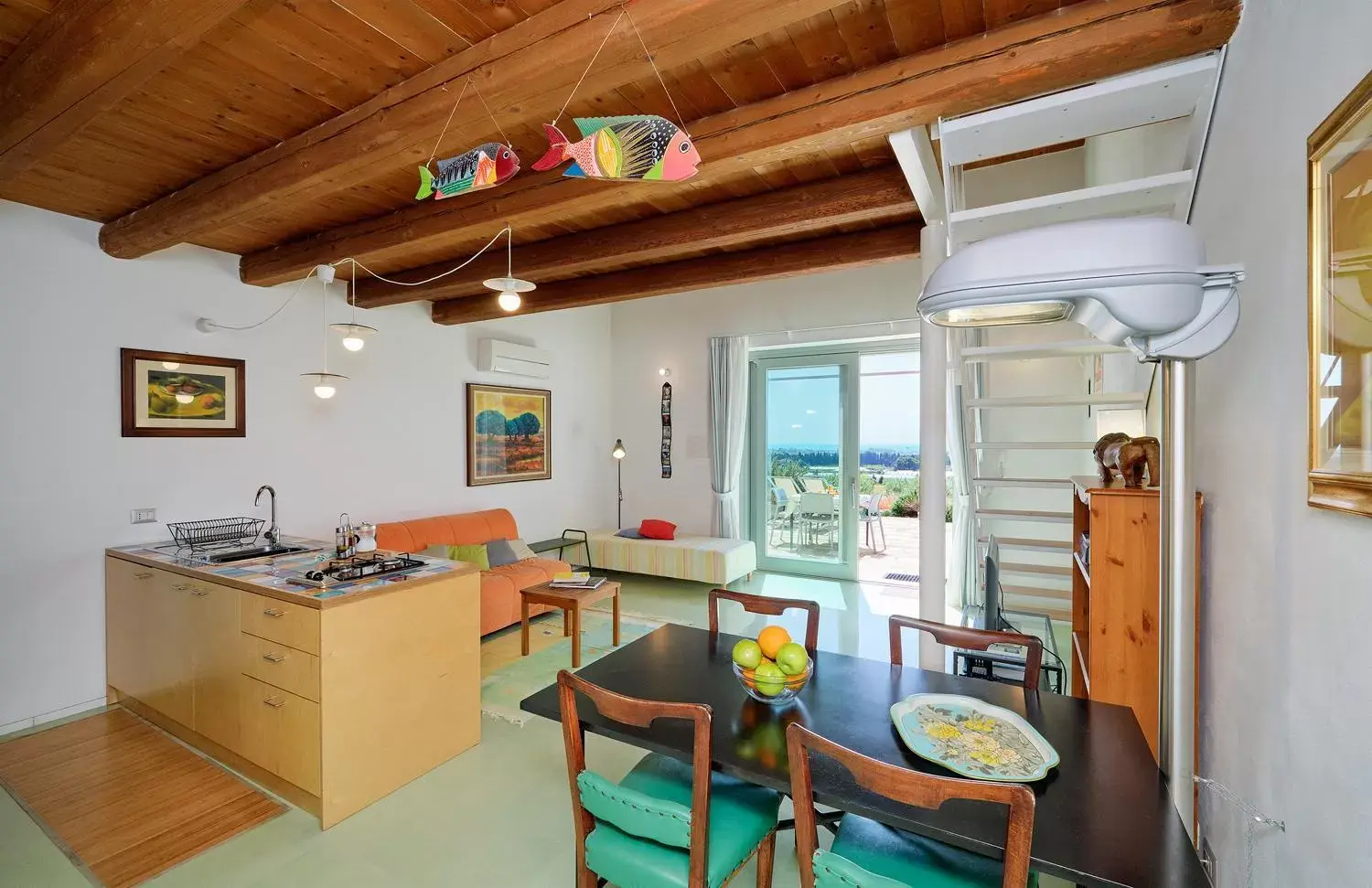 Living room, Dining Area in Petrantica Resort