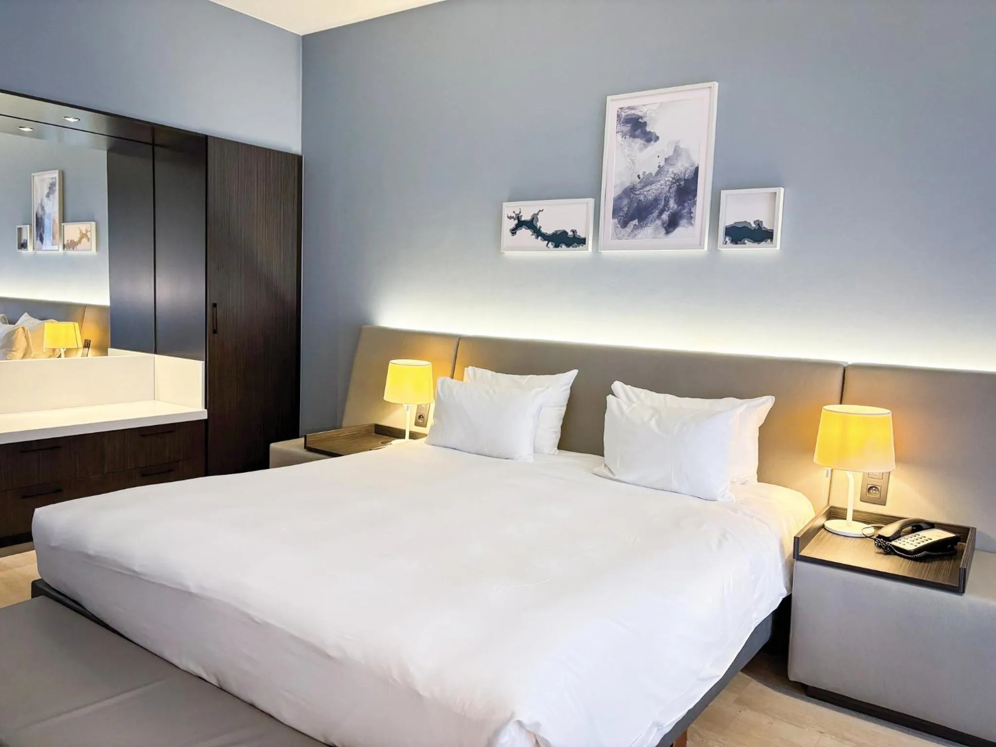 Bed in Radisson BLU Palace Hotel, Spa