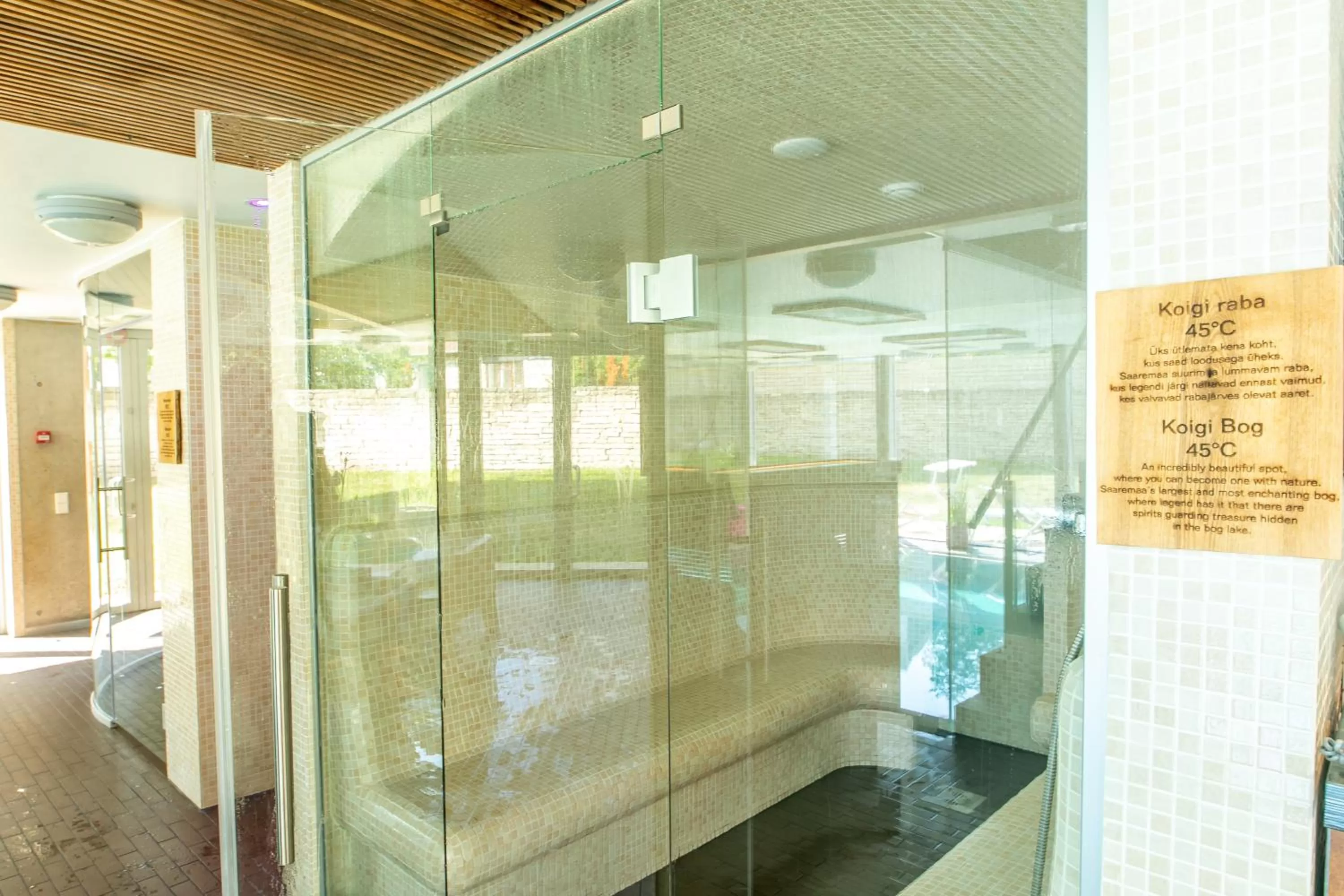 Sauna in Johan Design & SPA Hotel