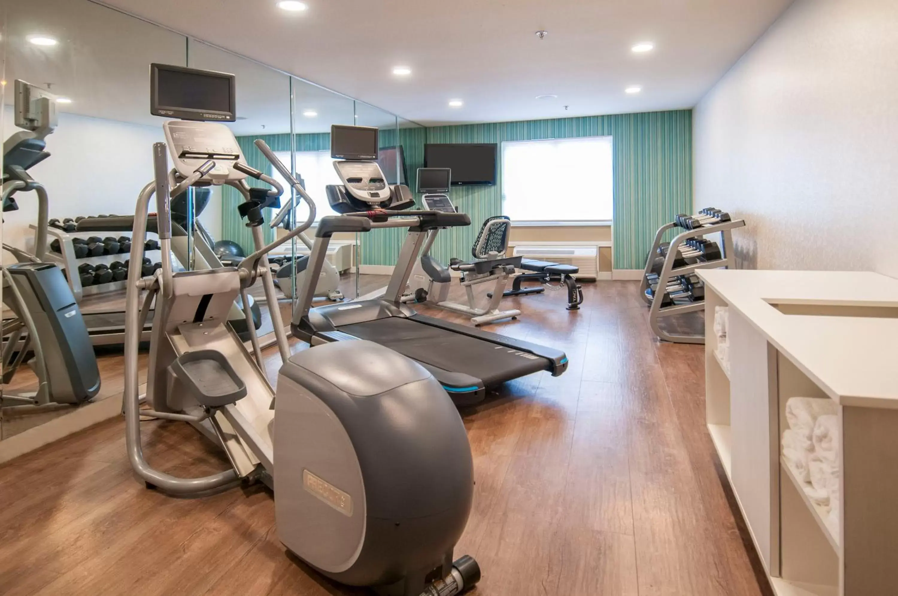 Fitness centre/facilities, Fitness Center/Facilities in Holiday Inn Express Hotel & Suites Dallas-North Tollway/North Plano, an IHG Hotel