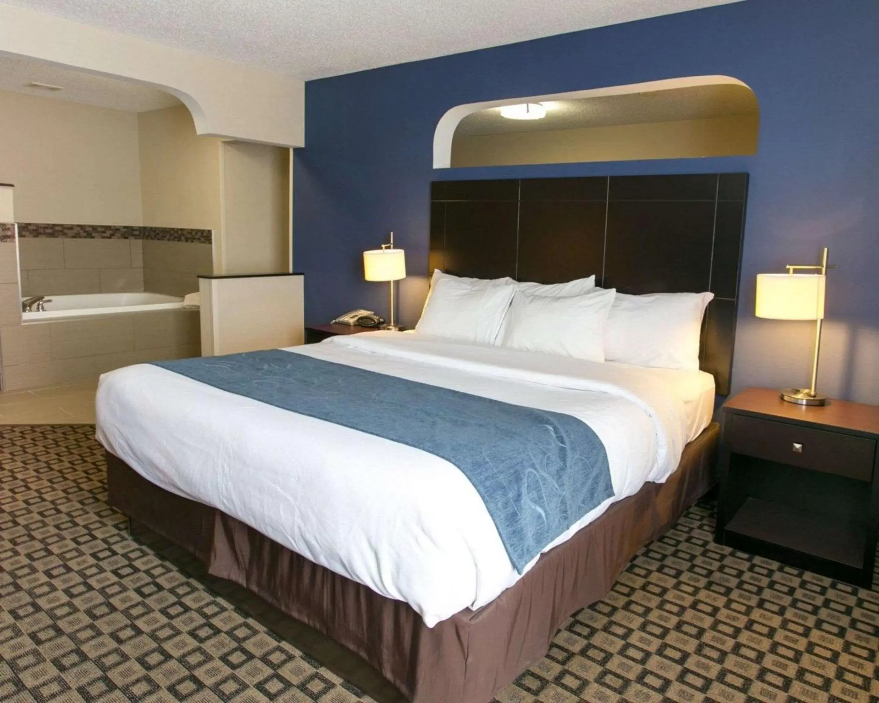 Photo of the whole room, Bed in Comfort Suites Benton Harbor - St. Joseph