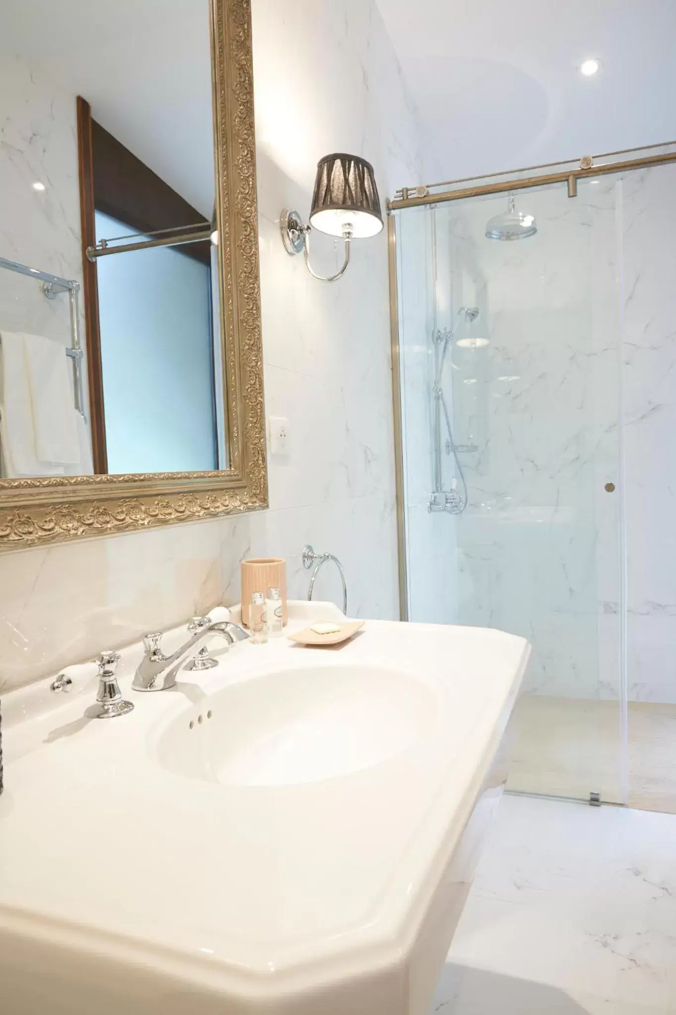 Shower, Bathroom in Chateau Pont Saint-Martin