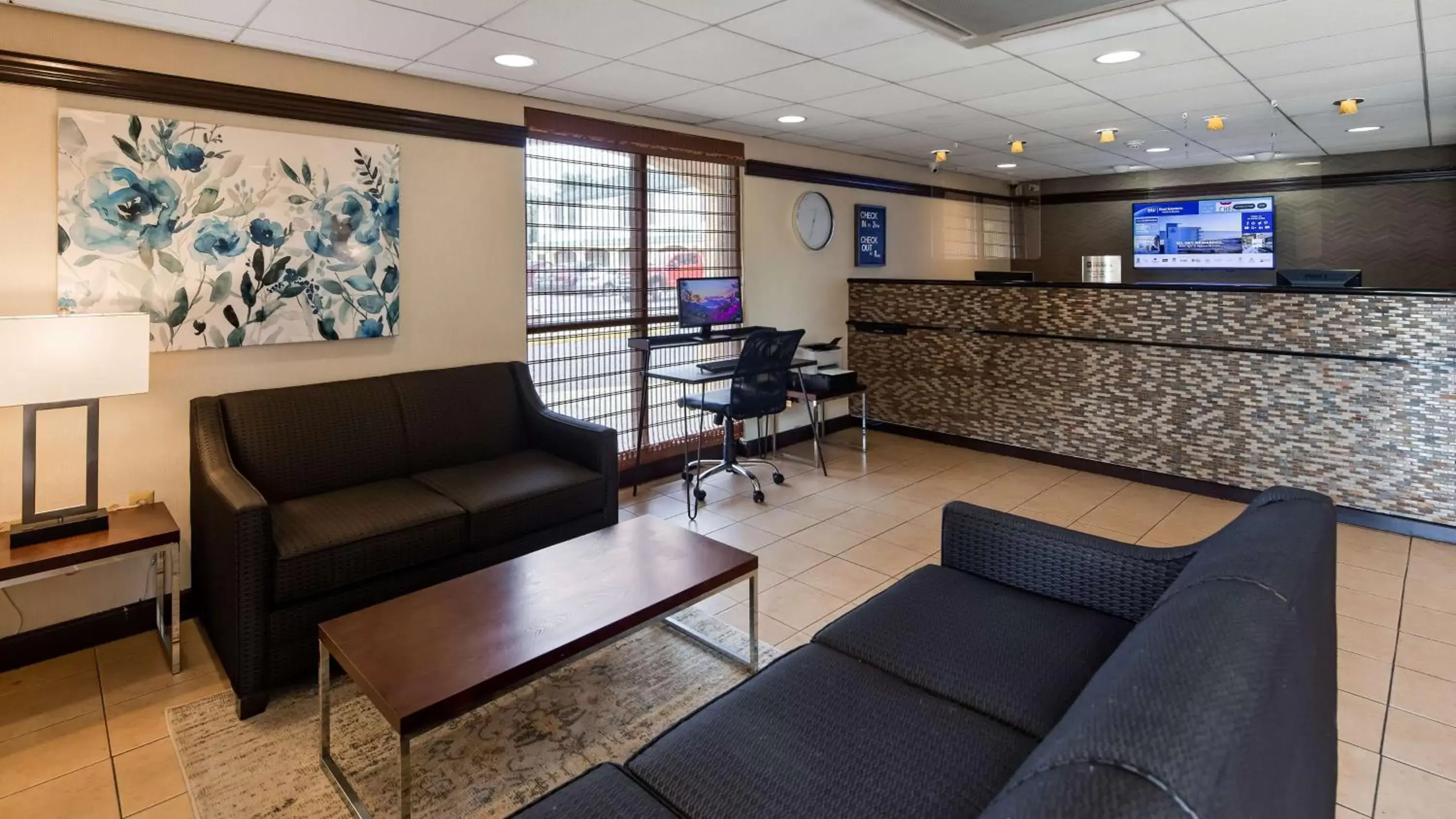 Lobby or reception, Lobby/Reception in SureStay Hotel by Best Western East Brunswick