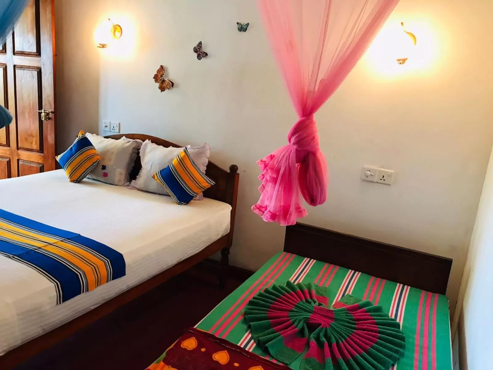 Bed in Malithis lodge