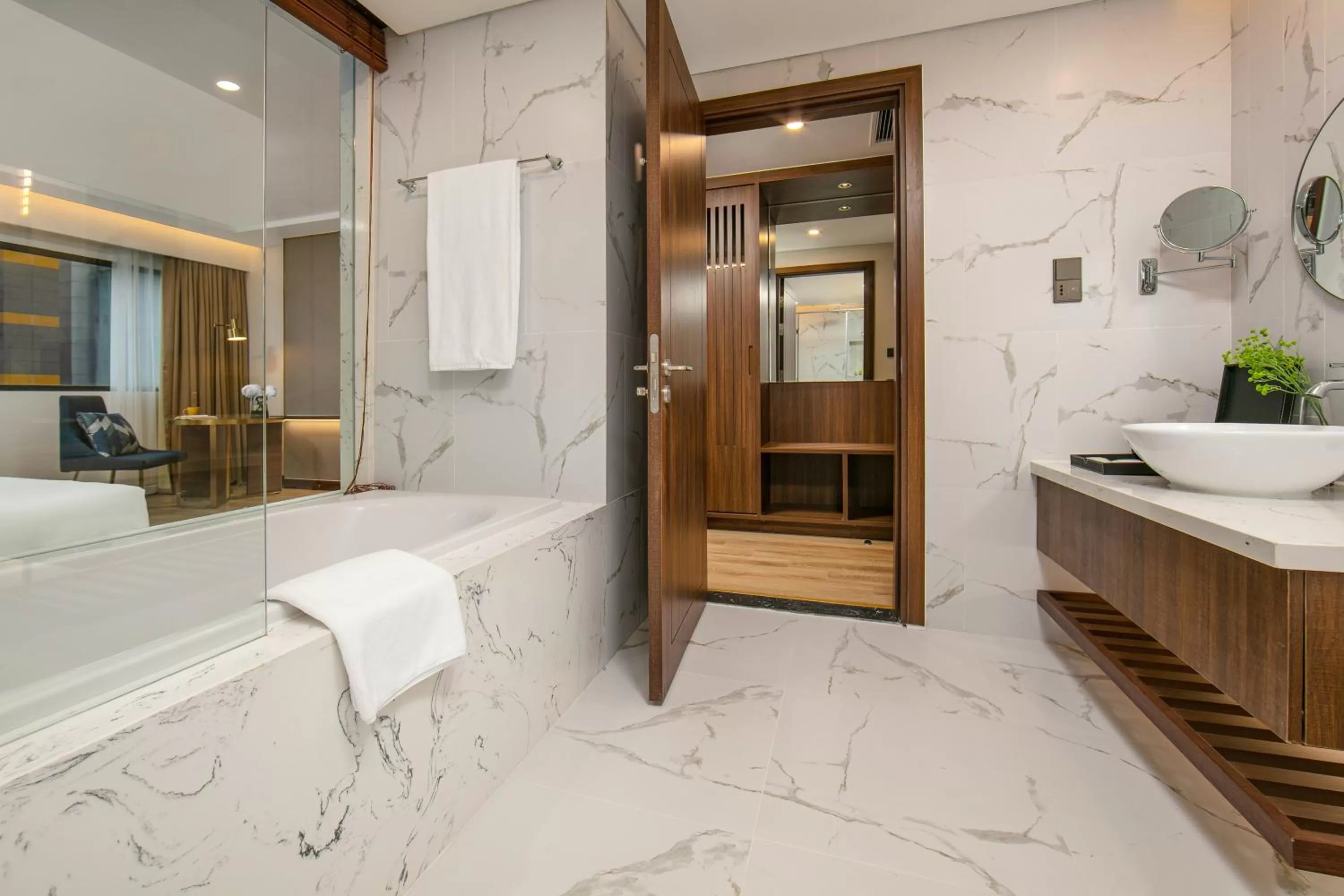 Bathroom in Mövenpick Living West Hanoi