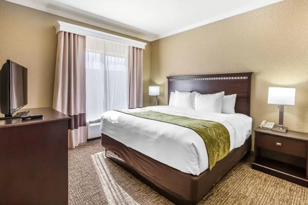 Bed in Comfort Suites Texas Avenue
