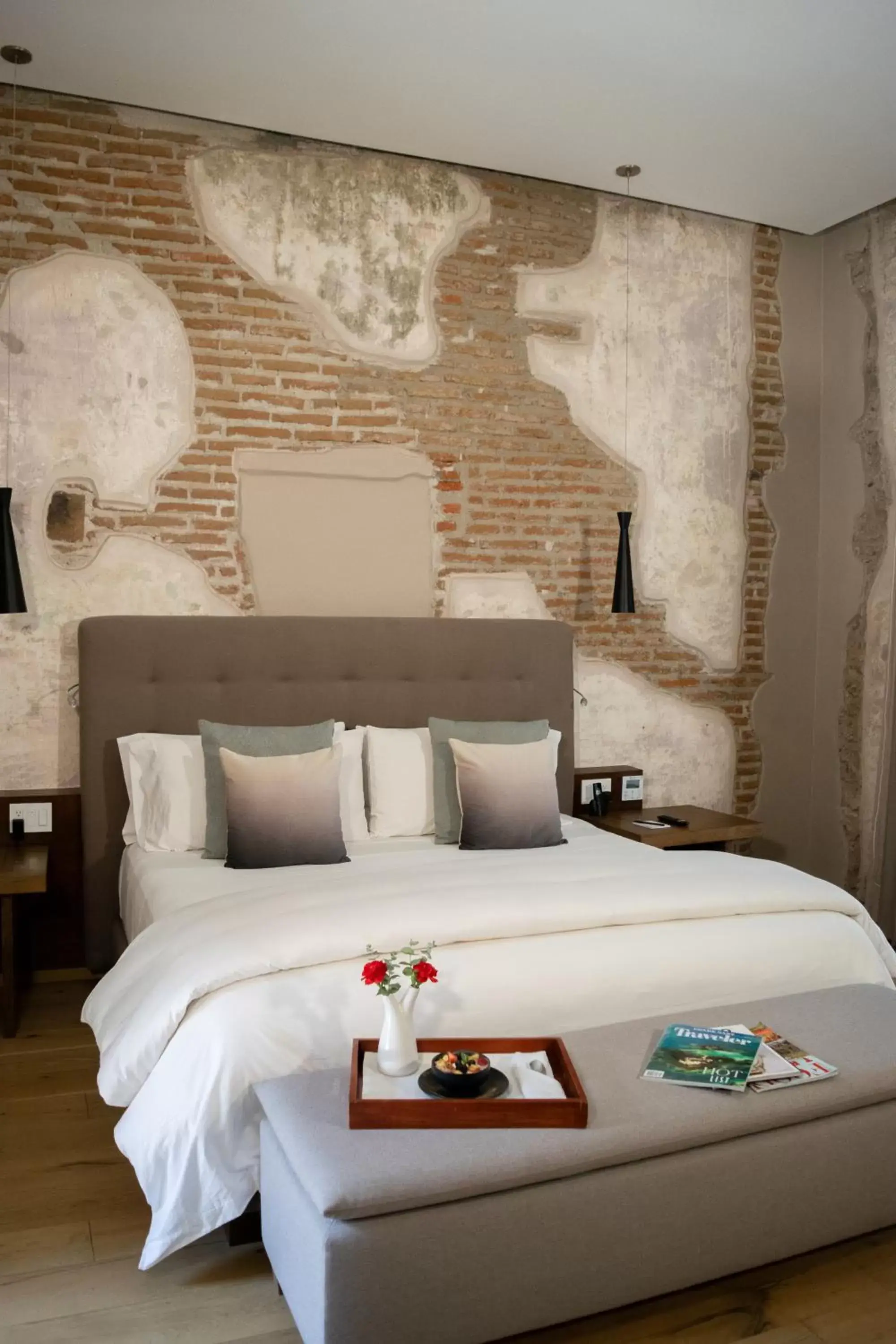 Bed in Cartesiano Boutique & Wellness Hotel