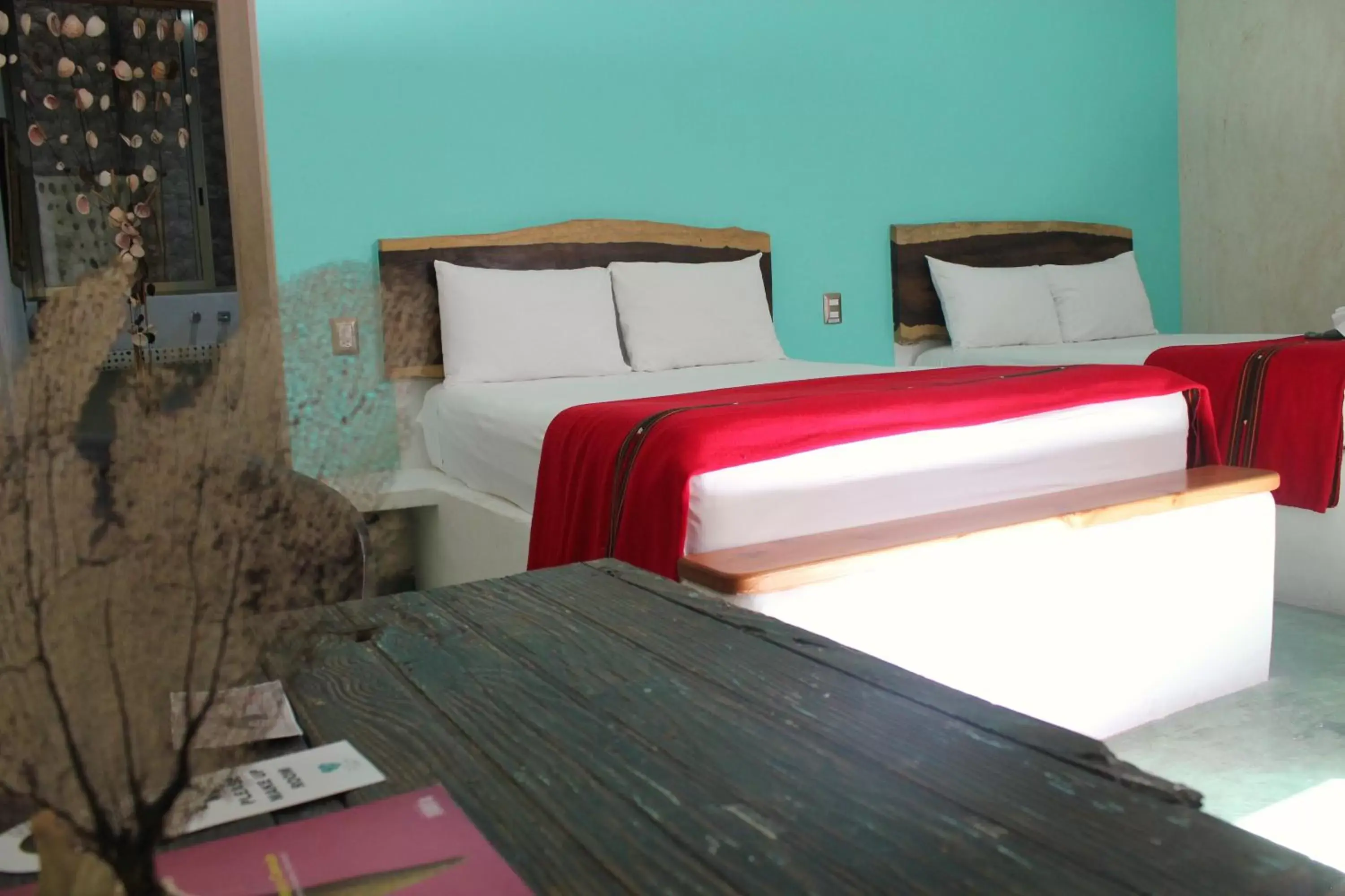 Room with Two Queen Beds and Private Bathroom in Corazon De Jade
