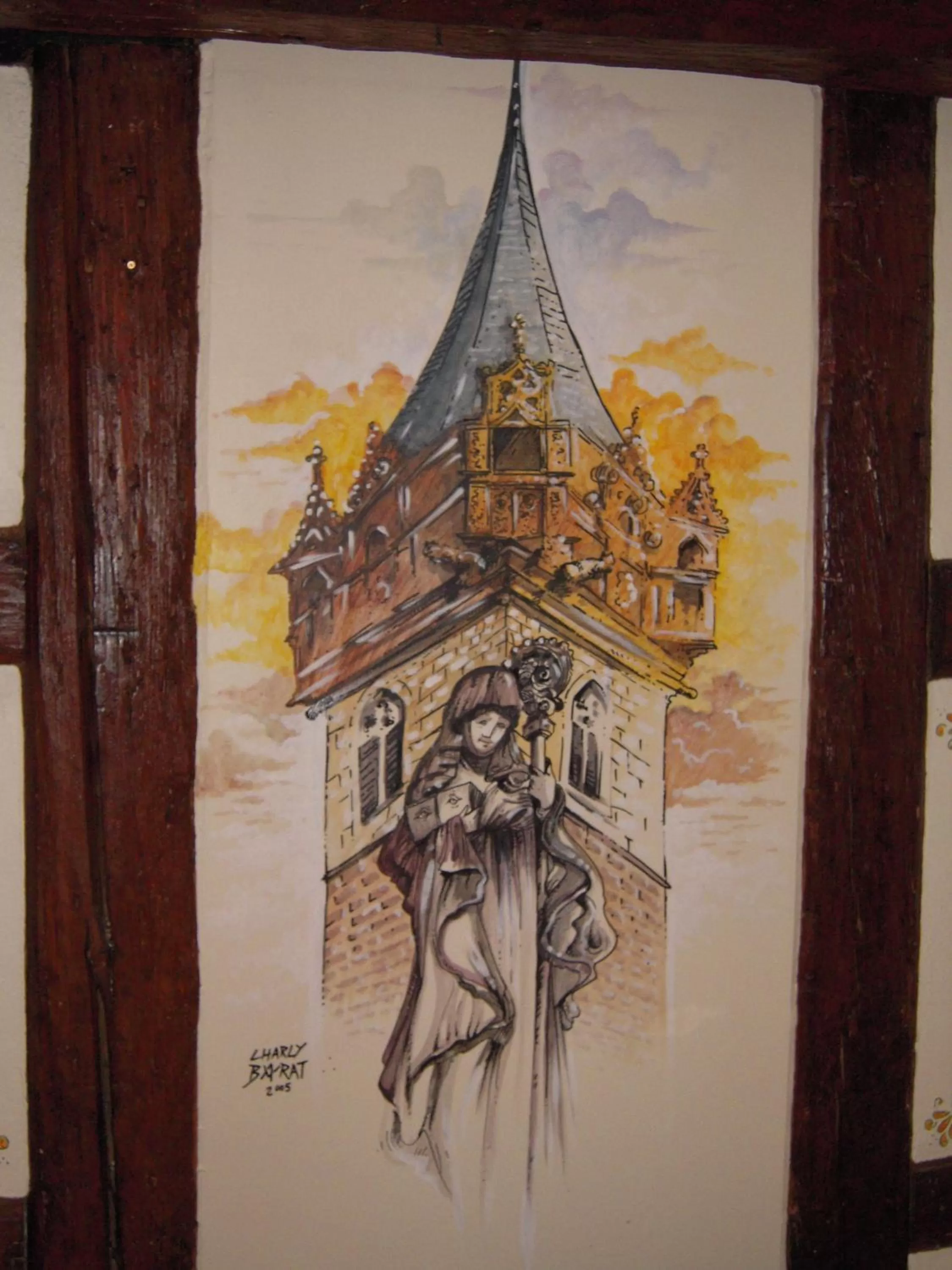 Decorative detail in Hôtel Sainte Odile