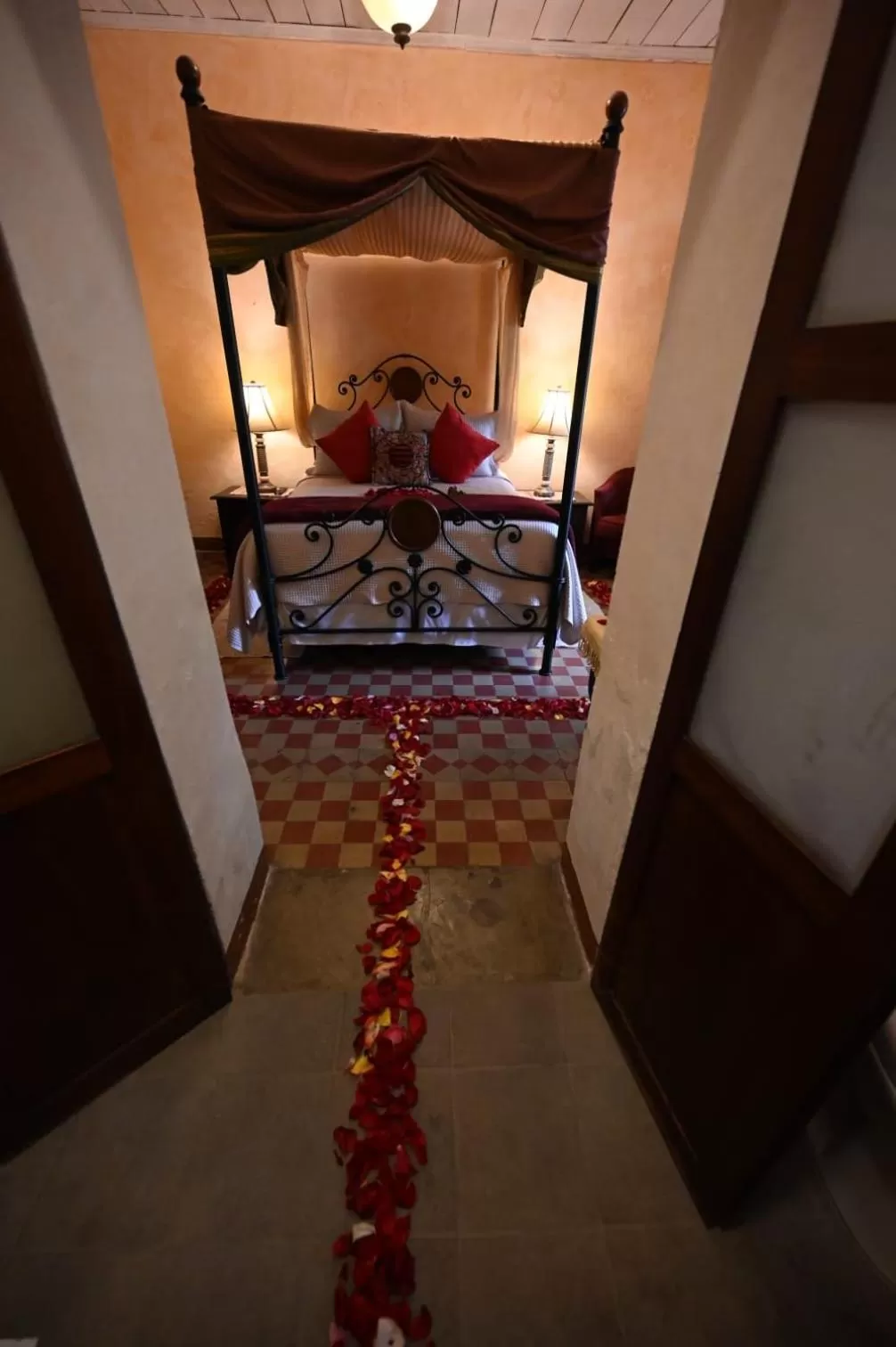 Bed in Hotel Palacio Chico 1948