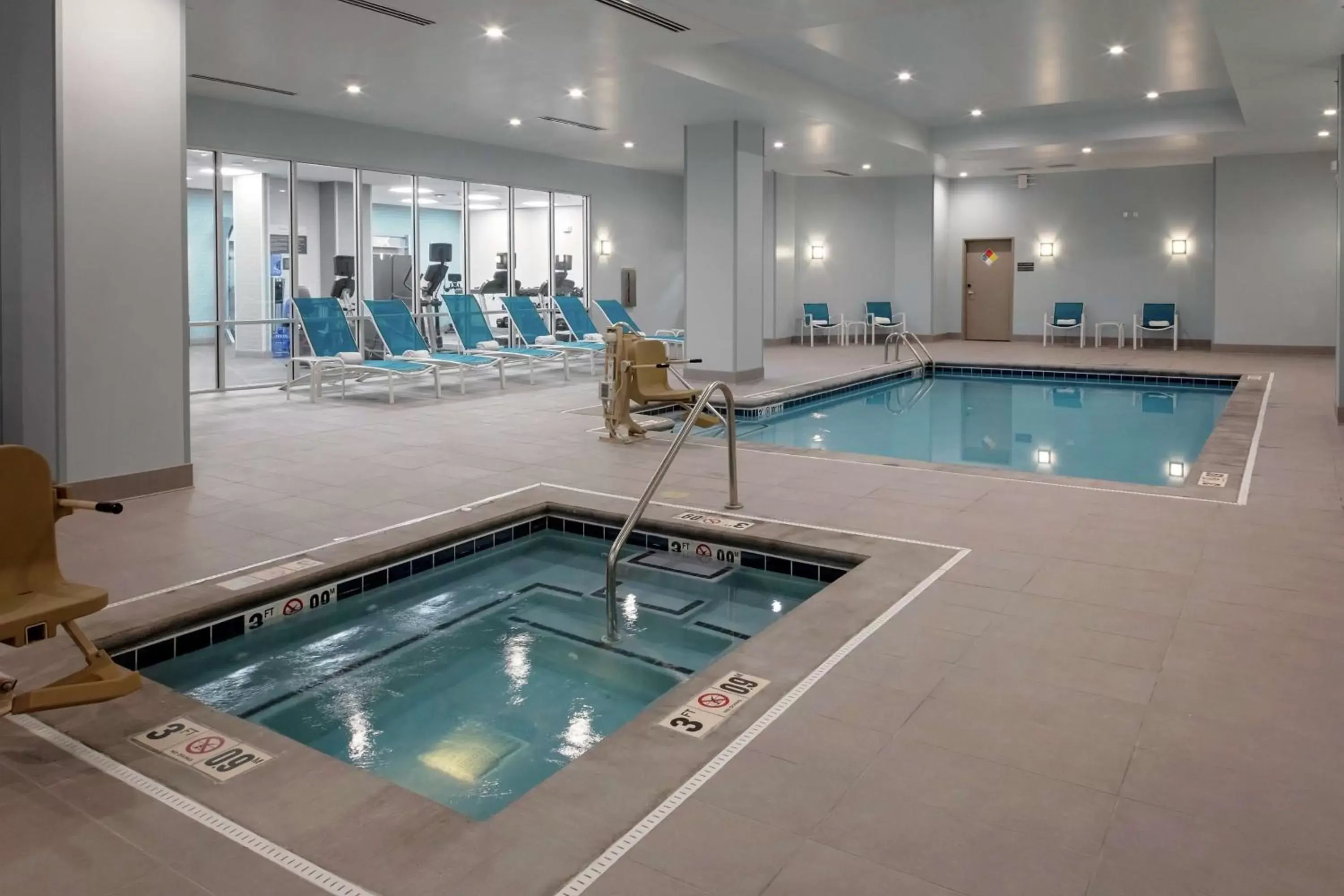 Pool view, Swimming Pool in Hilton Garden Inn Colorado Springs Downtown, Co