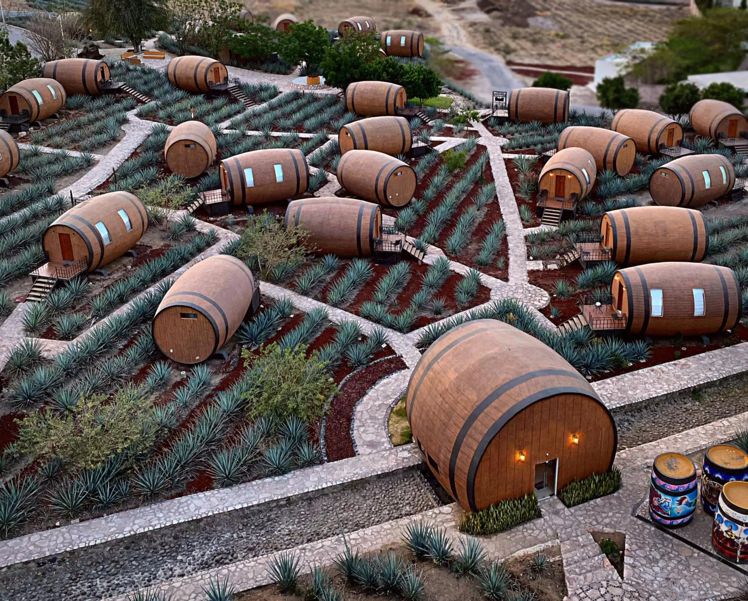 Bird's-eye View in Matices Hotel de Barricas